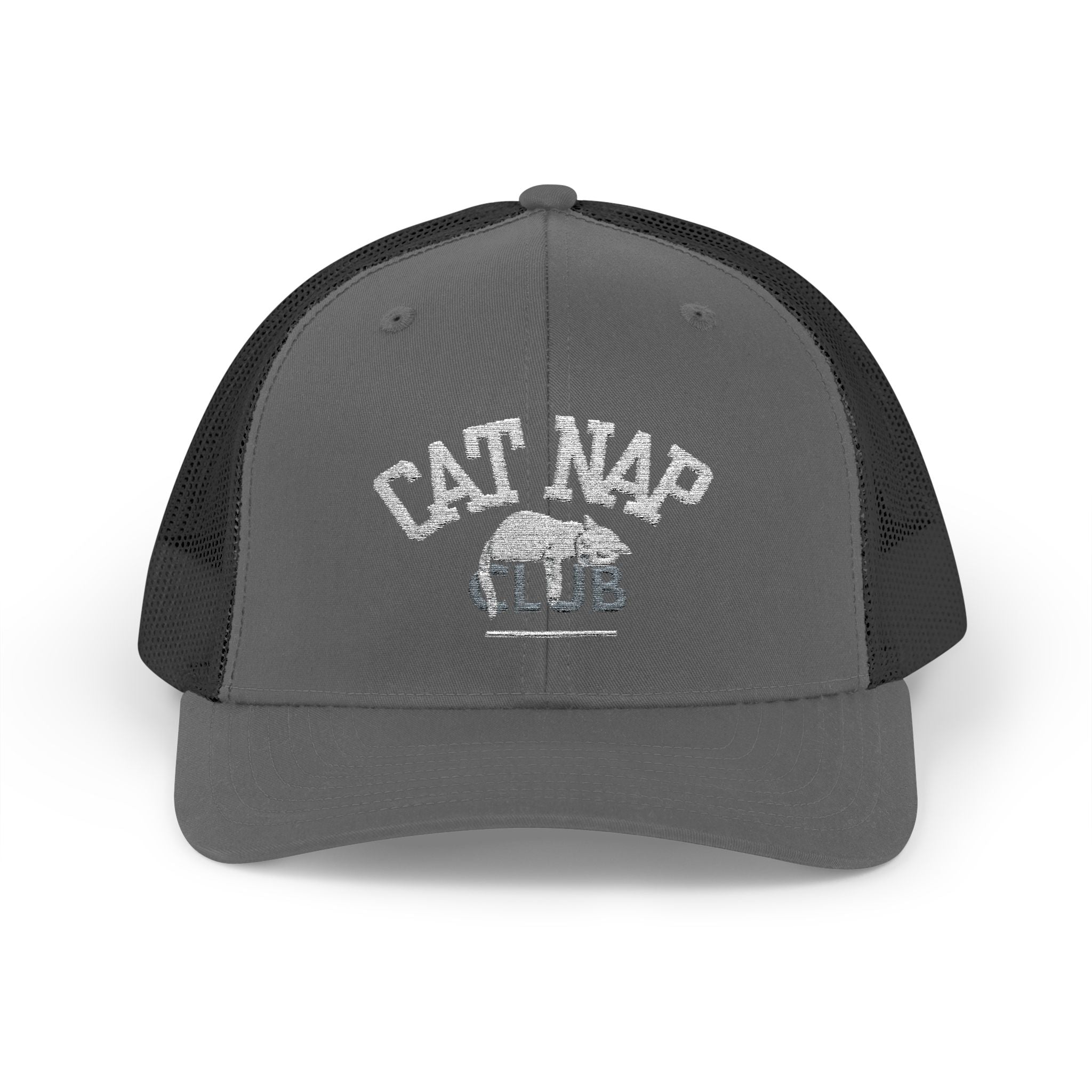 Cat Nap Club Trucker Cap — Snapback Cat Lover Hat