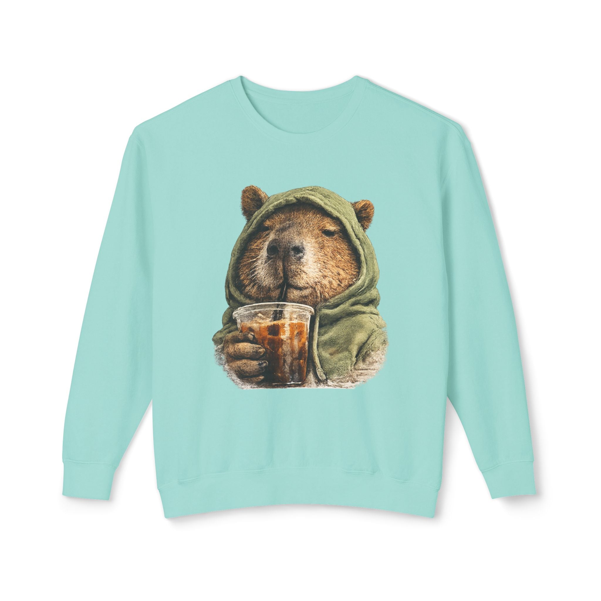 Capybara with Coffee Sweatshirt