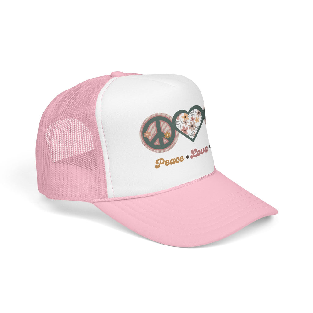 Peace Love Dogs Trucker Hat | Retro Dog Mom Hat | Boho Pet Lover Cap | Dog Lover Gift | Piper & Friends