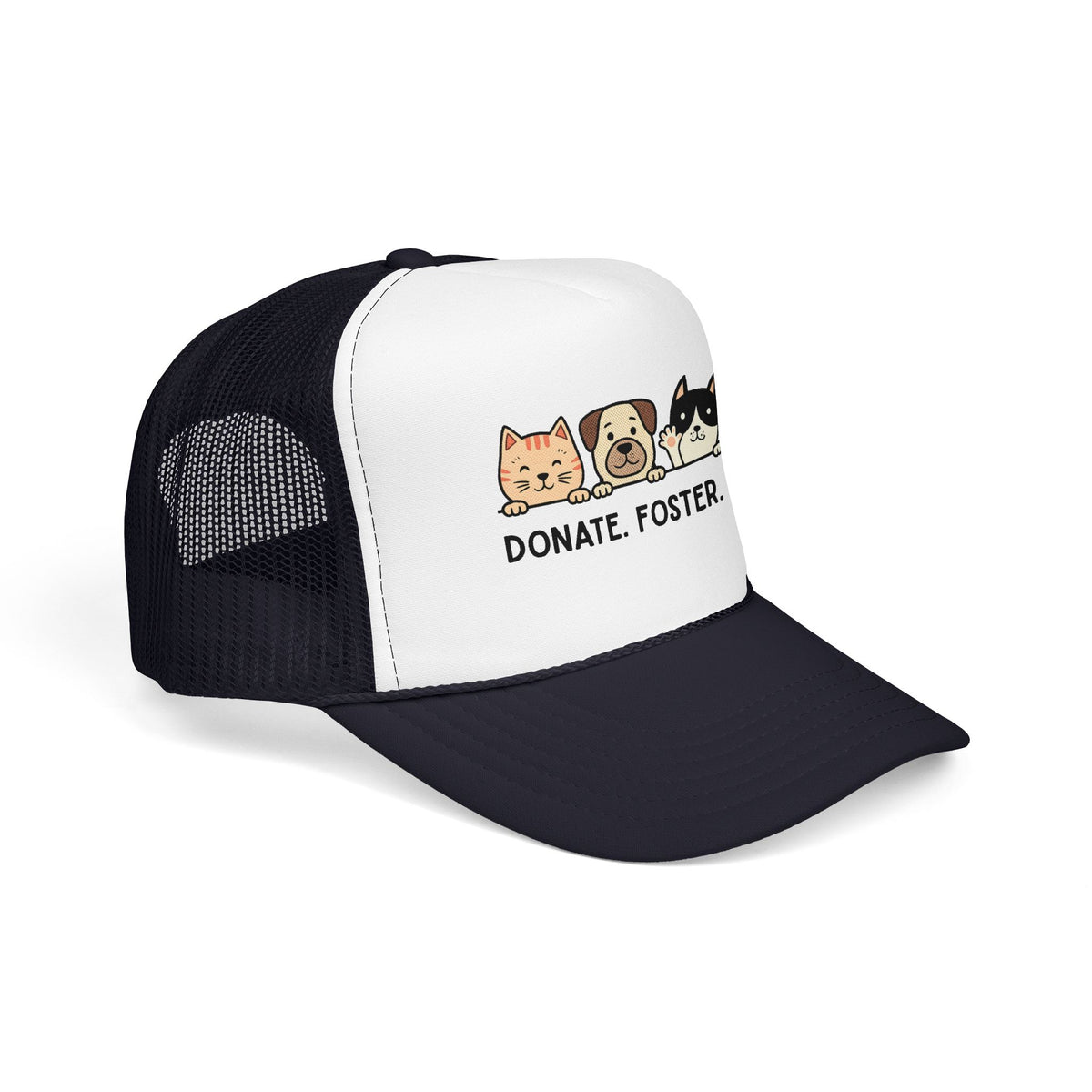 Donate Foster Adopt Trucker Hat — Rescue Pet Mesh Cap