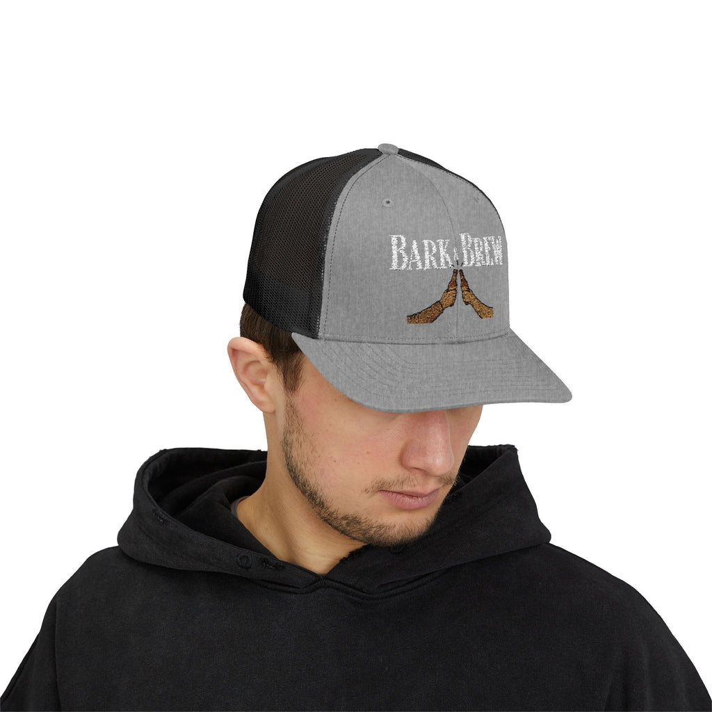 Trucker Cap — "Bark and Brew"  Snapback