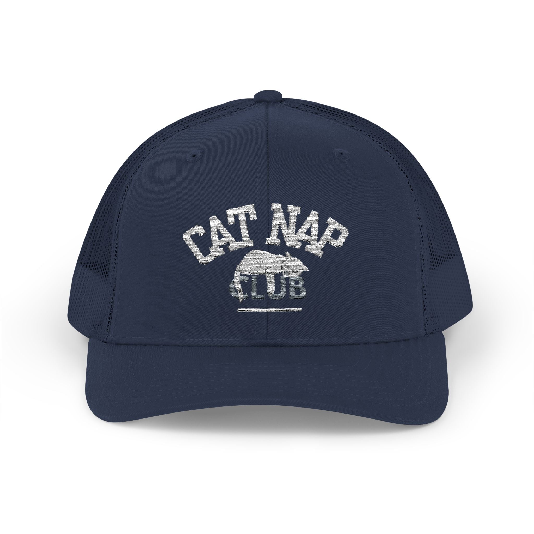 Cat Nap Club Trucker Cap — Snapback Cat Lover Hat