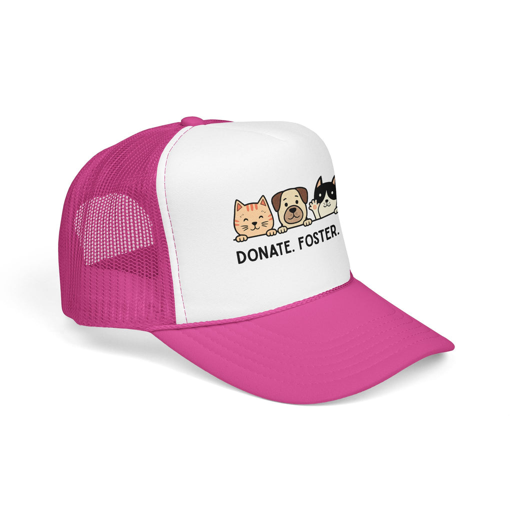 Donate Foster Adopt Trucker Hat — Rescue Pet Mesh Cap