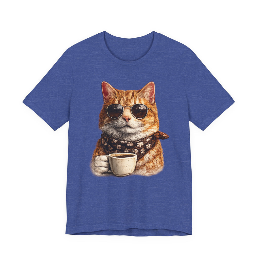 Cool Cat with Coffee