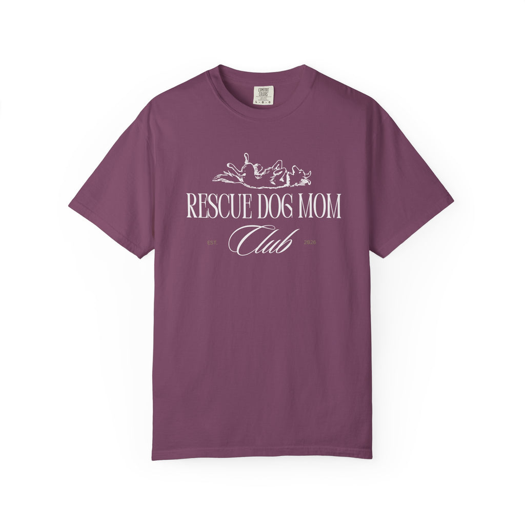 Rescue Dog Mom Club Tee | Comfort Colors® Rescue Dog Shirt | Piper and Friends