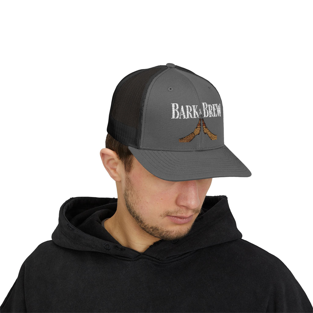 Trucker Cap — "Bark and Brew"  Snapback