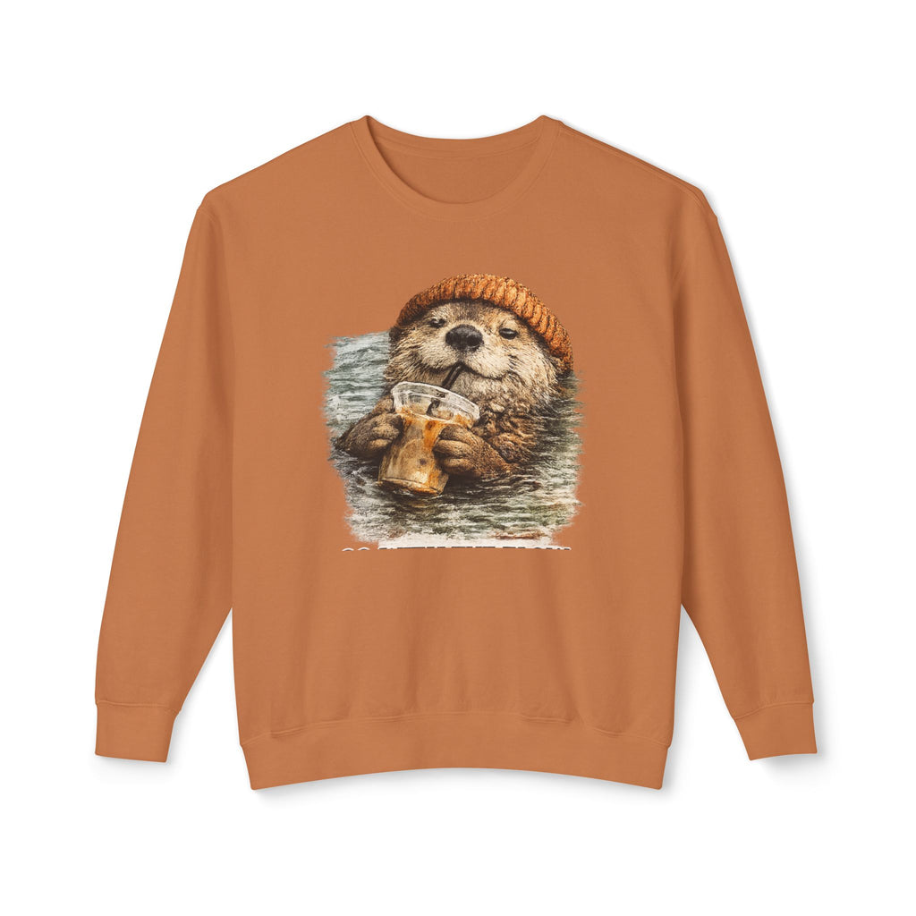 Beanie Beaver with Coffee Sweatshirt