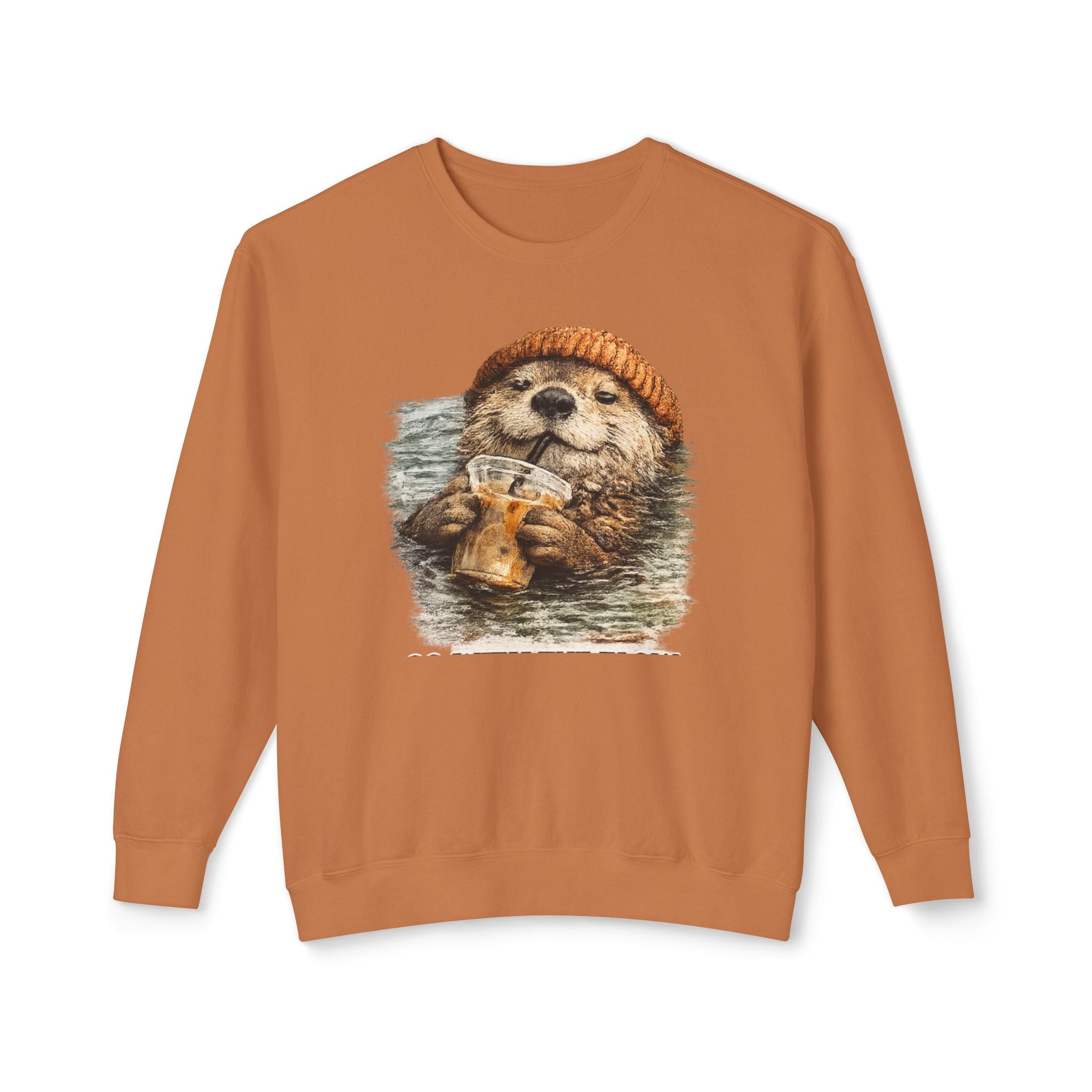 Beanie Beaver with Coffee Sweatshirt