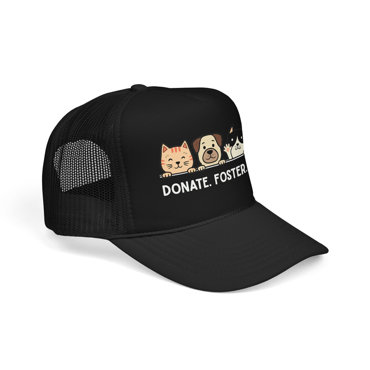 Donate Foster Adopt Trucker Hat — Rescue Pet Mesh Cap