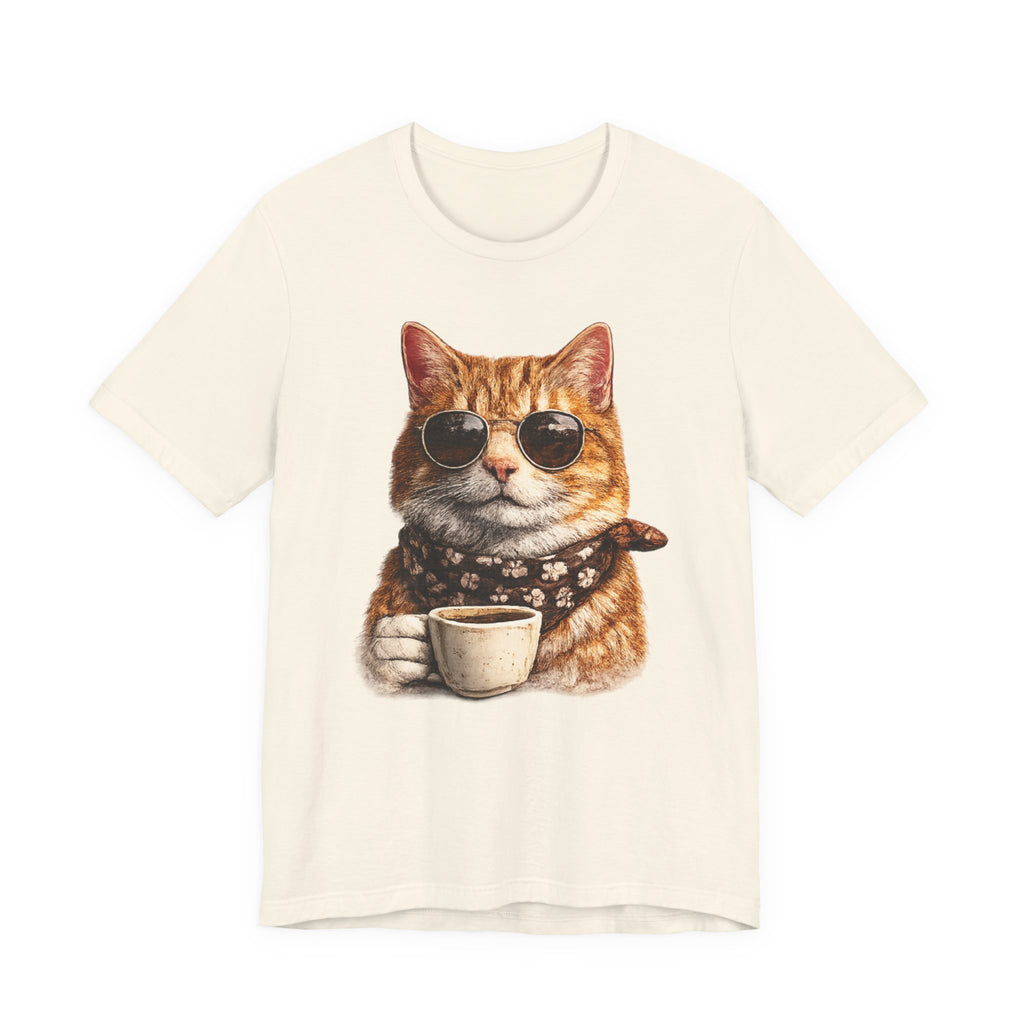 Cool Cat with Coffee