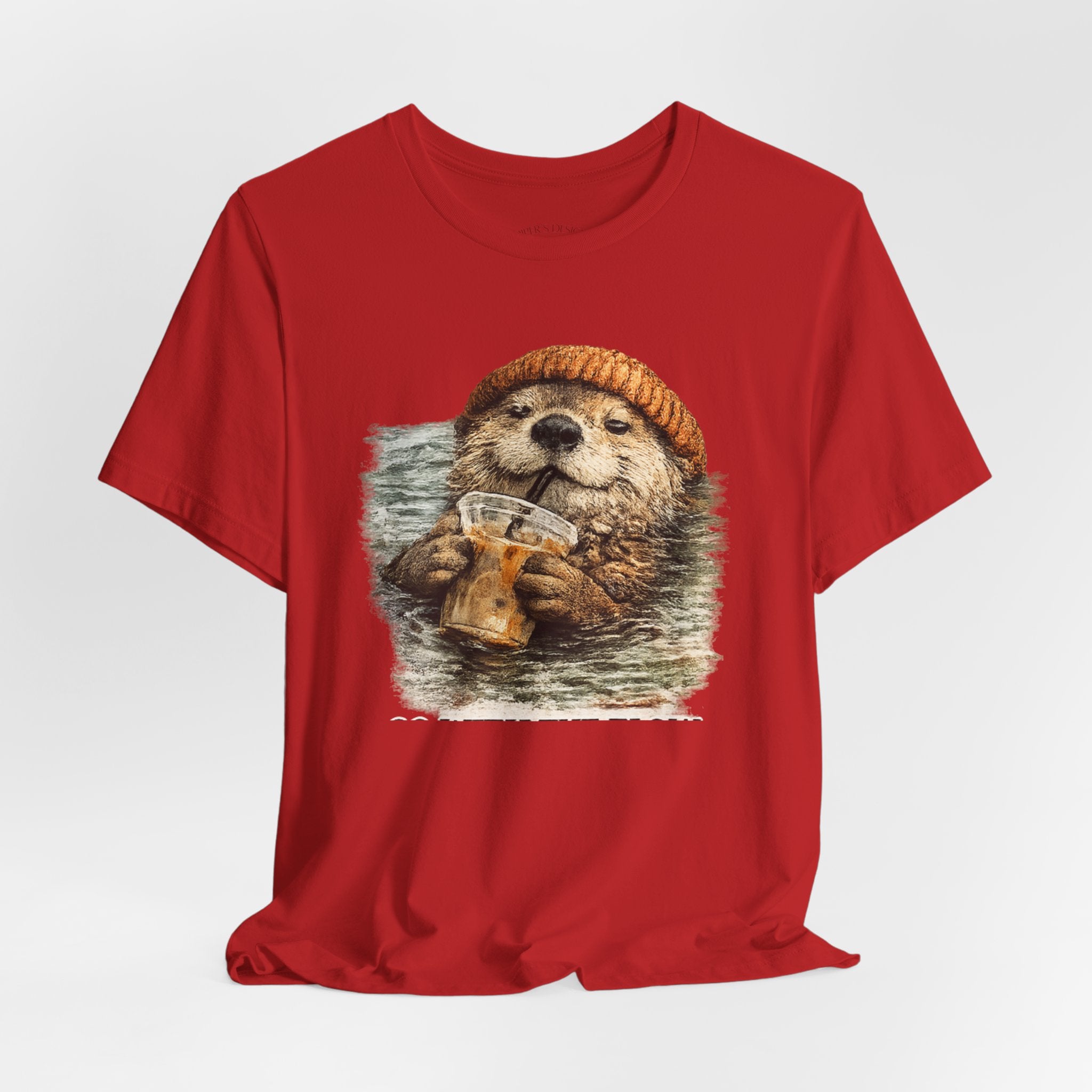 Beanie Beaver with Coffee