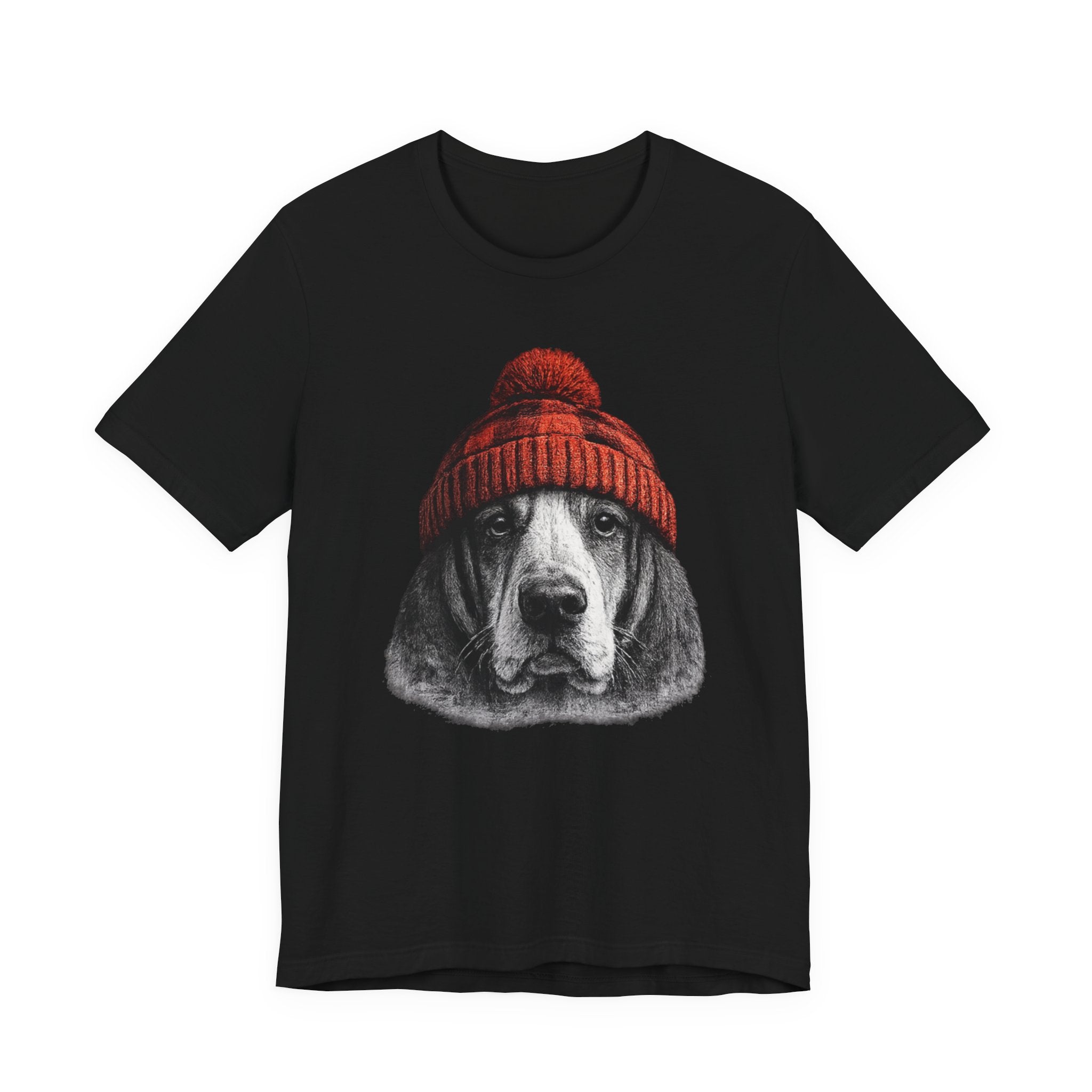 Basset in a Beanie