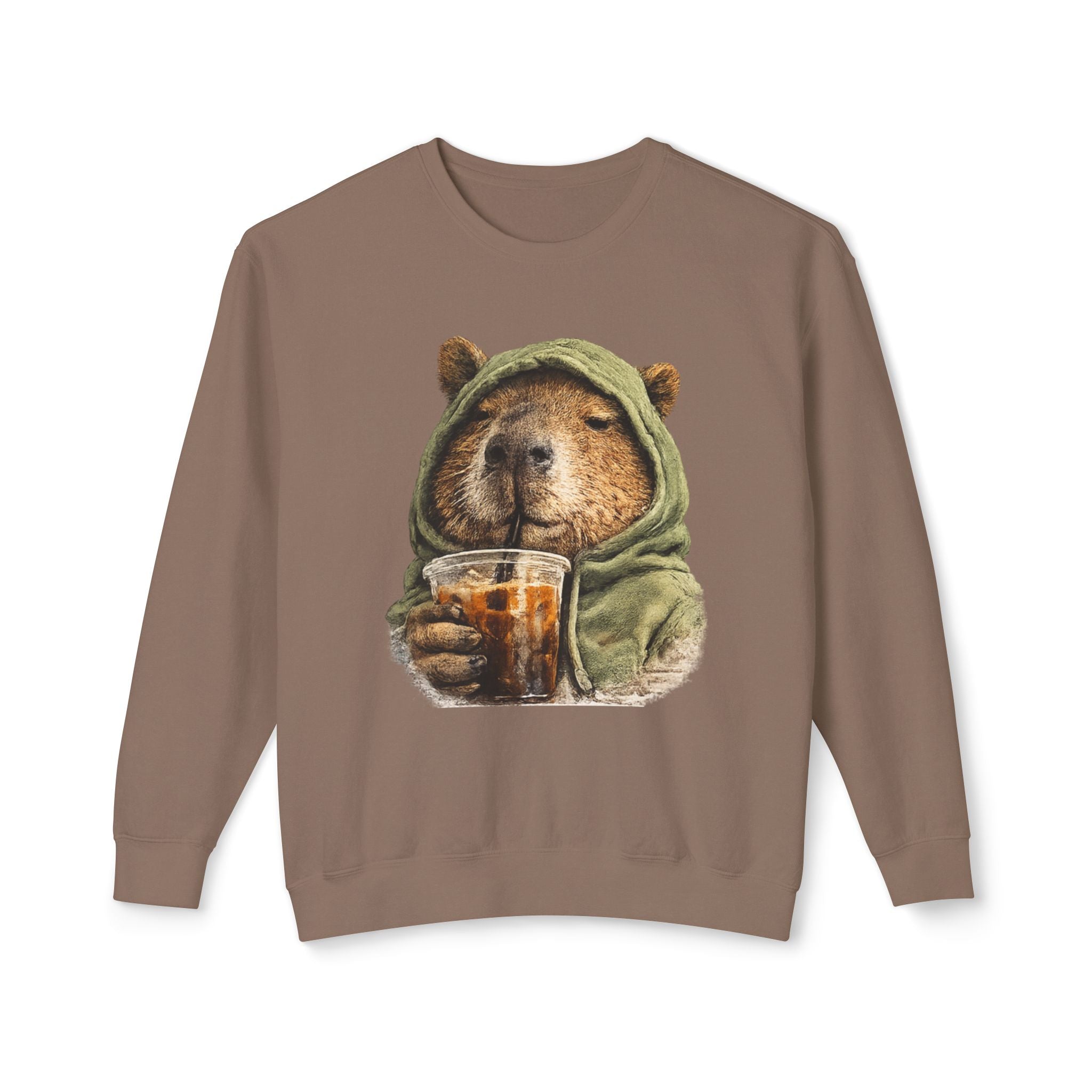 Capybara with Coffee Sweatshirt