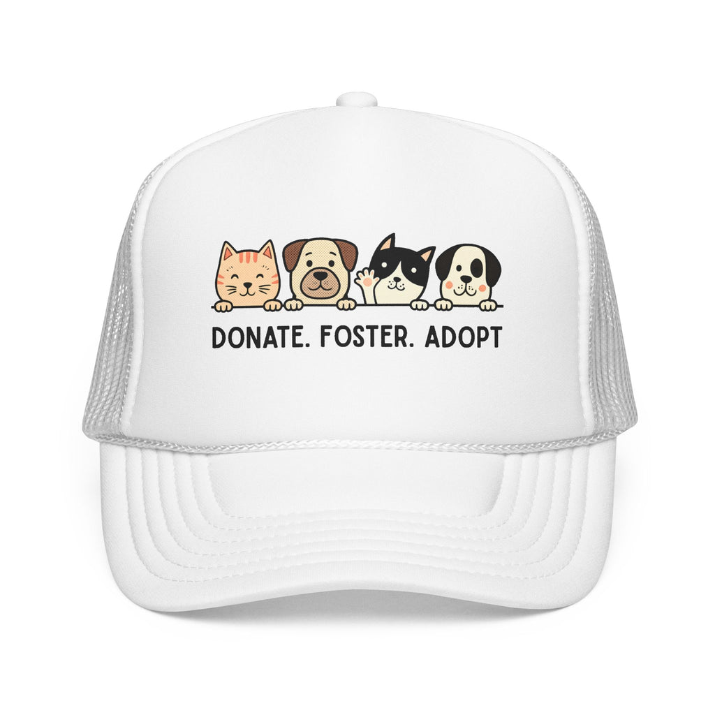 Donate Foster Adopt Trucker Hat — Rescue Pet Mesh Cap