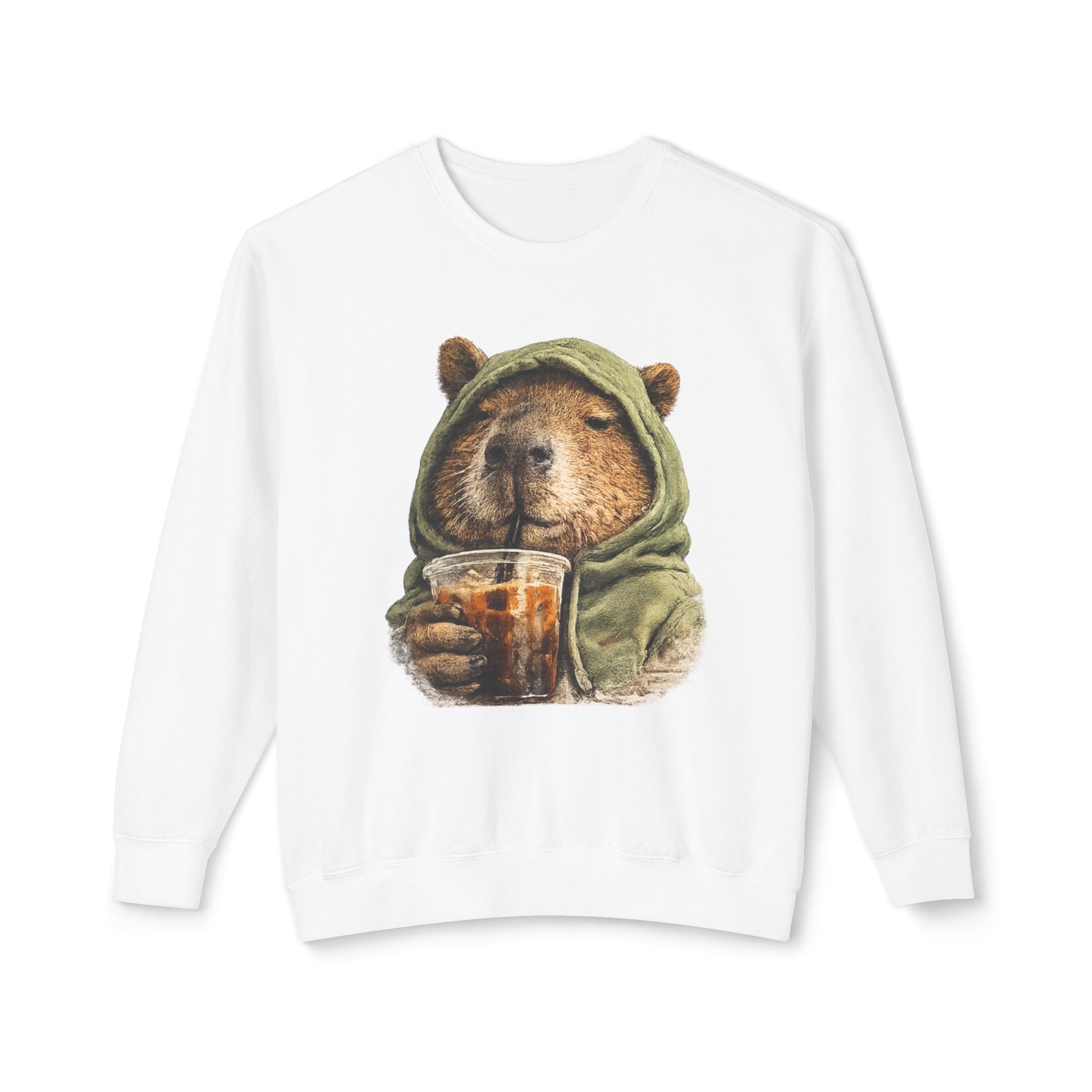 Capybara with Coffee Sweatshirt