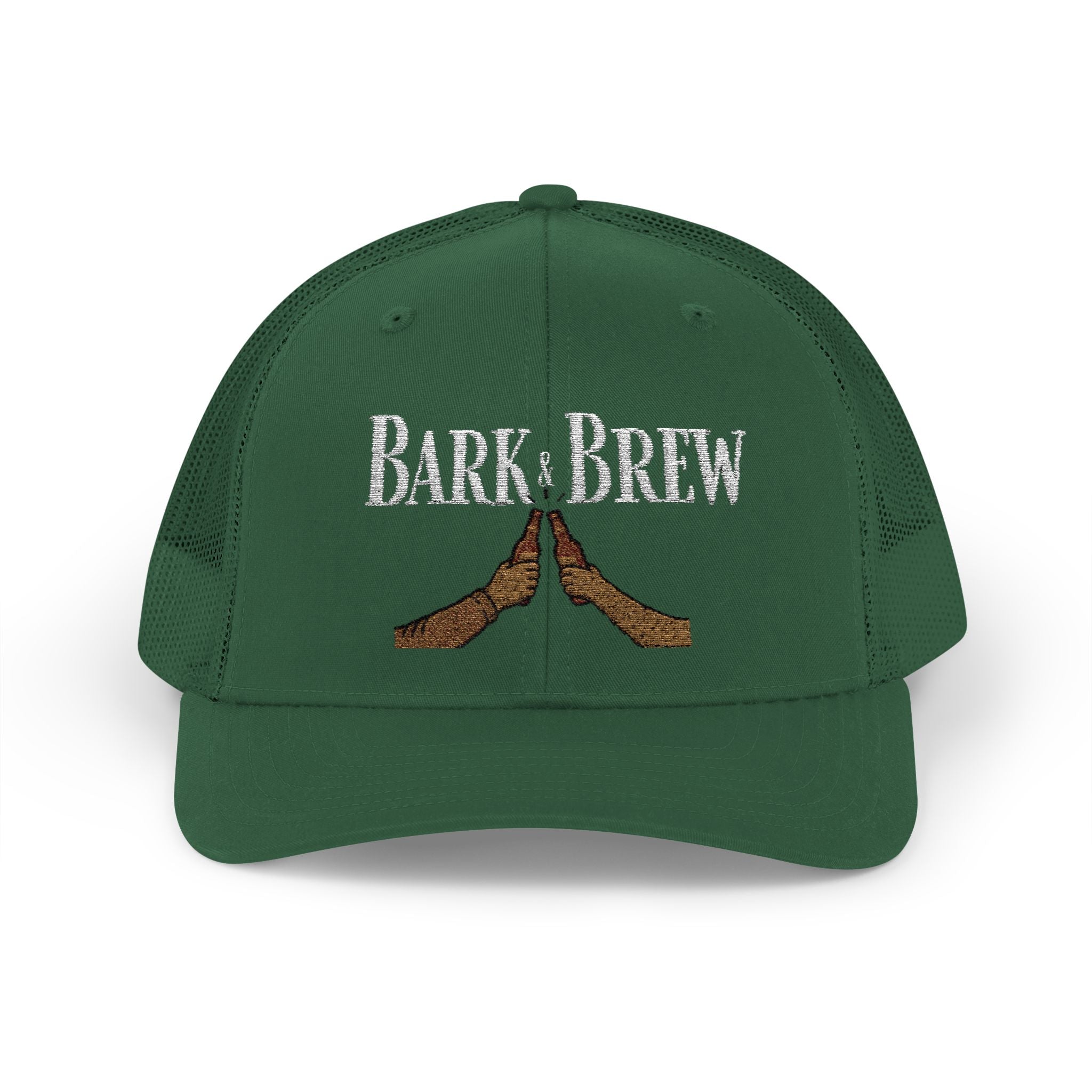 Trucker Cap — "Bark and Brew"  Snapback