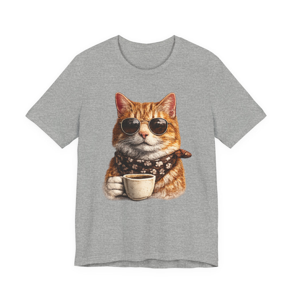 Cool Cat with Coffee