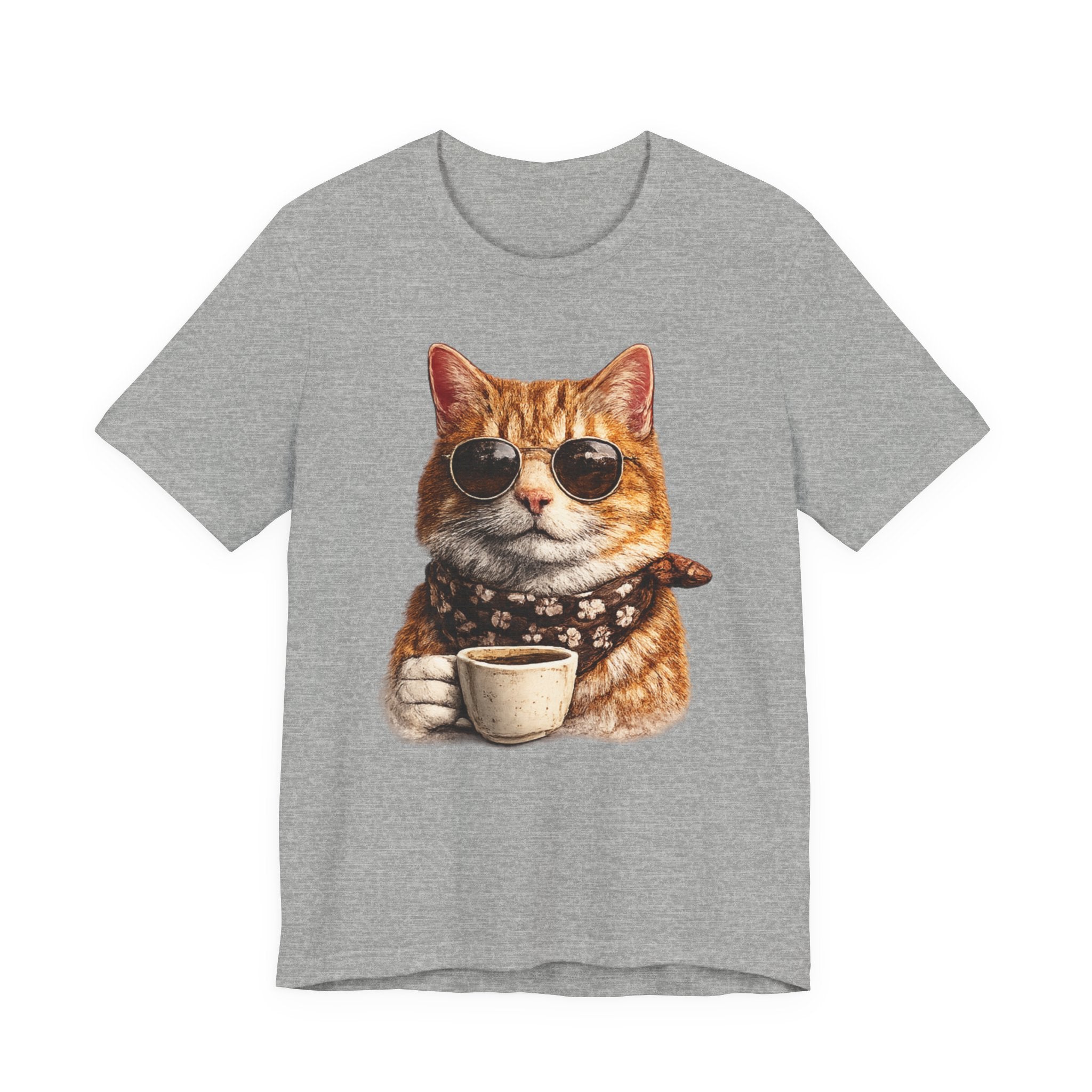 Cool Cat with Coffee