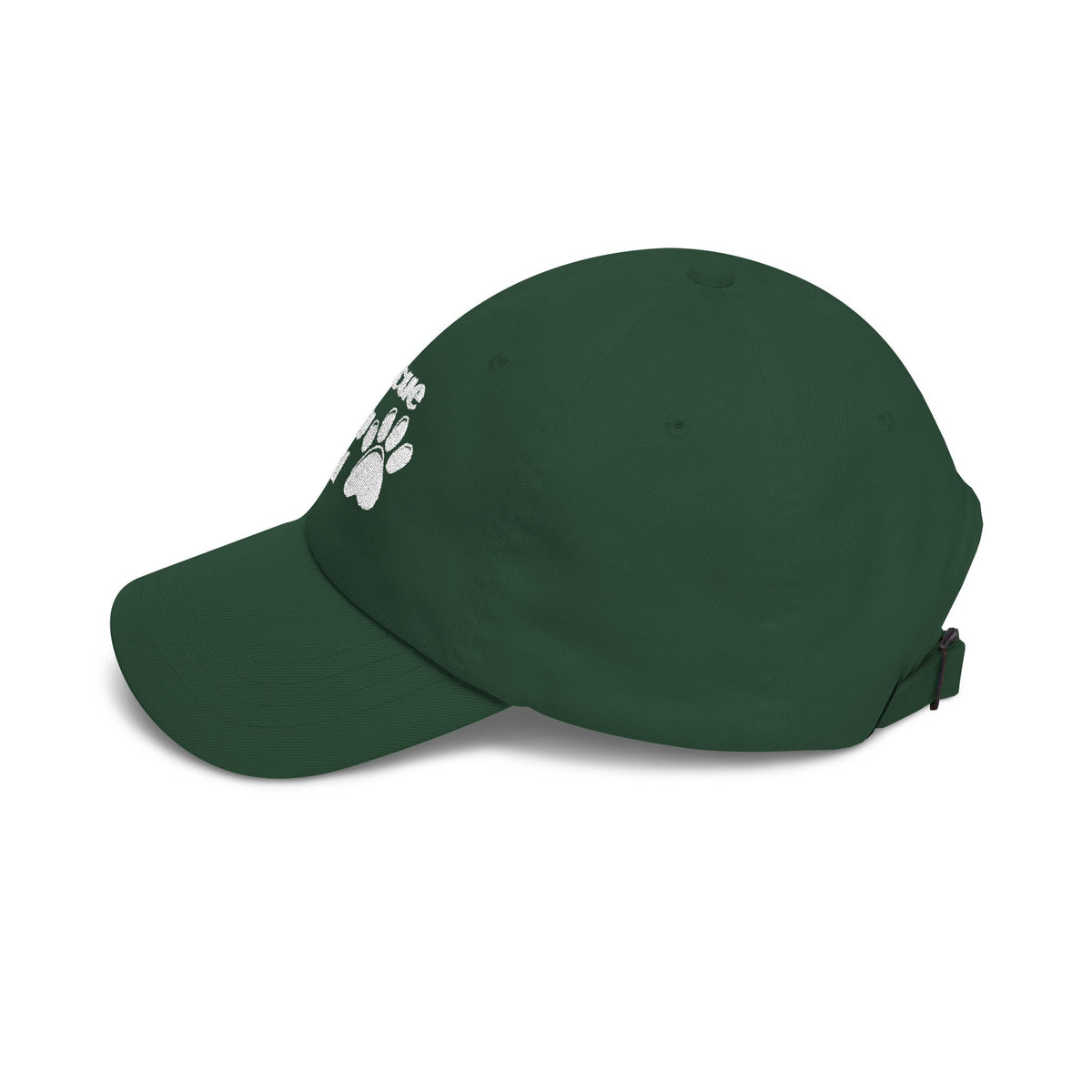 Rescue Dog Dad Hat | Embroidered Paw Print Baseball Cap