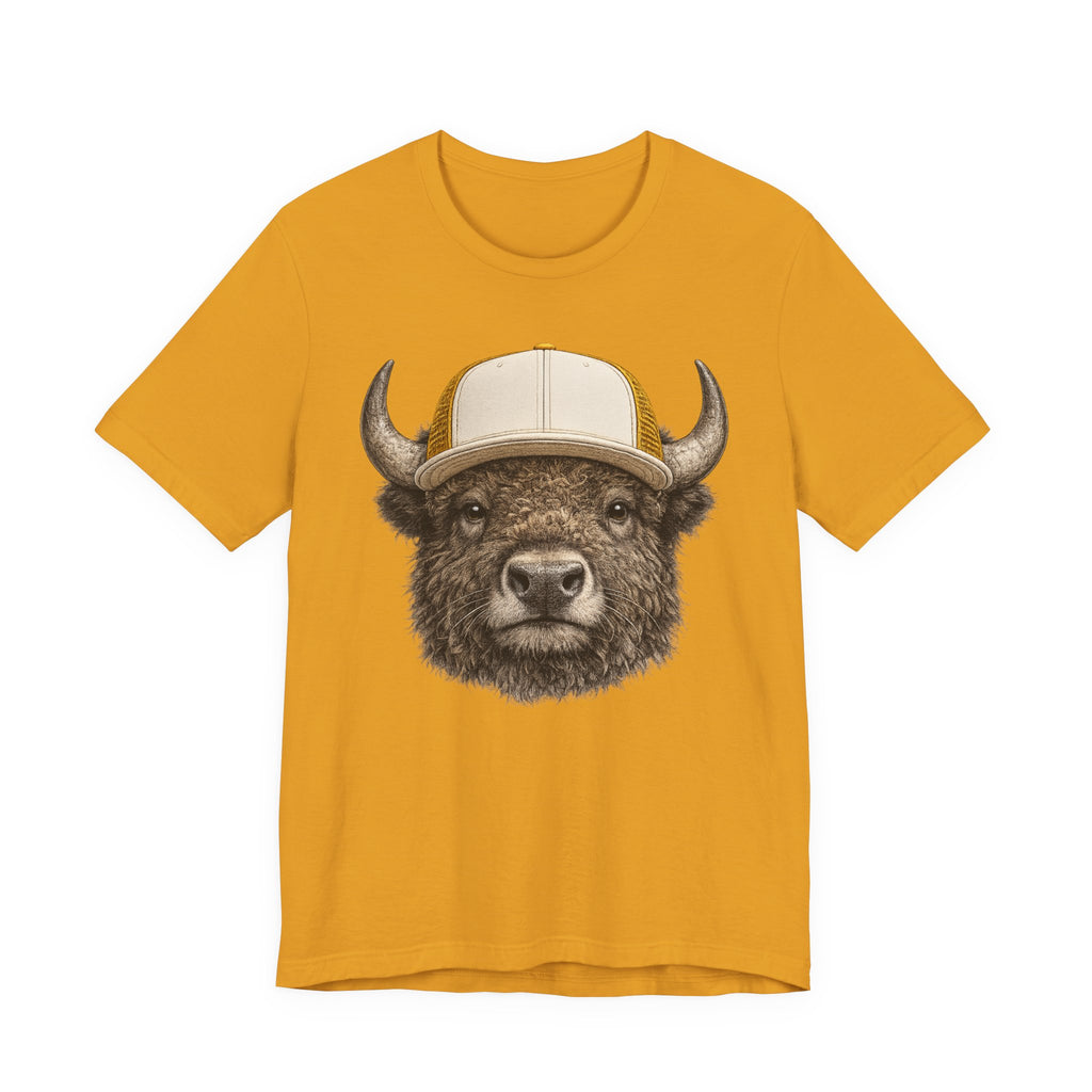 Bison in Trucker Hat