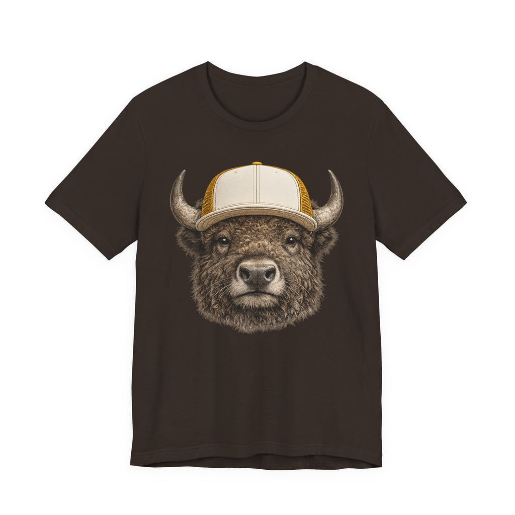 Bison in Trucker Hat