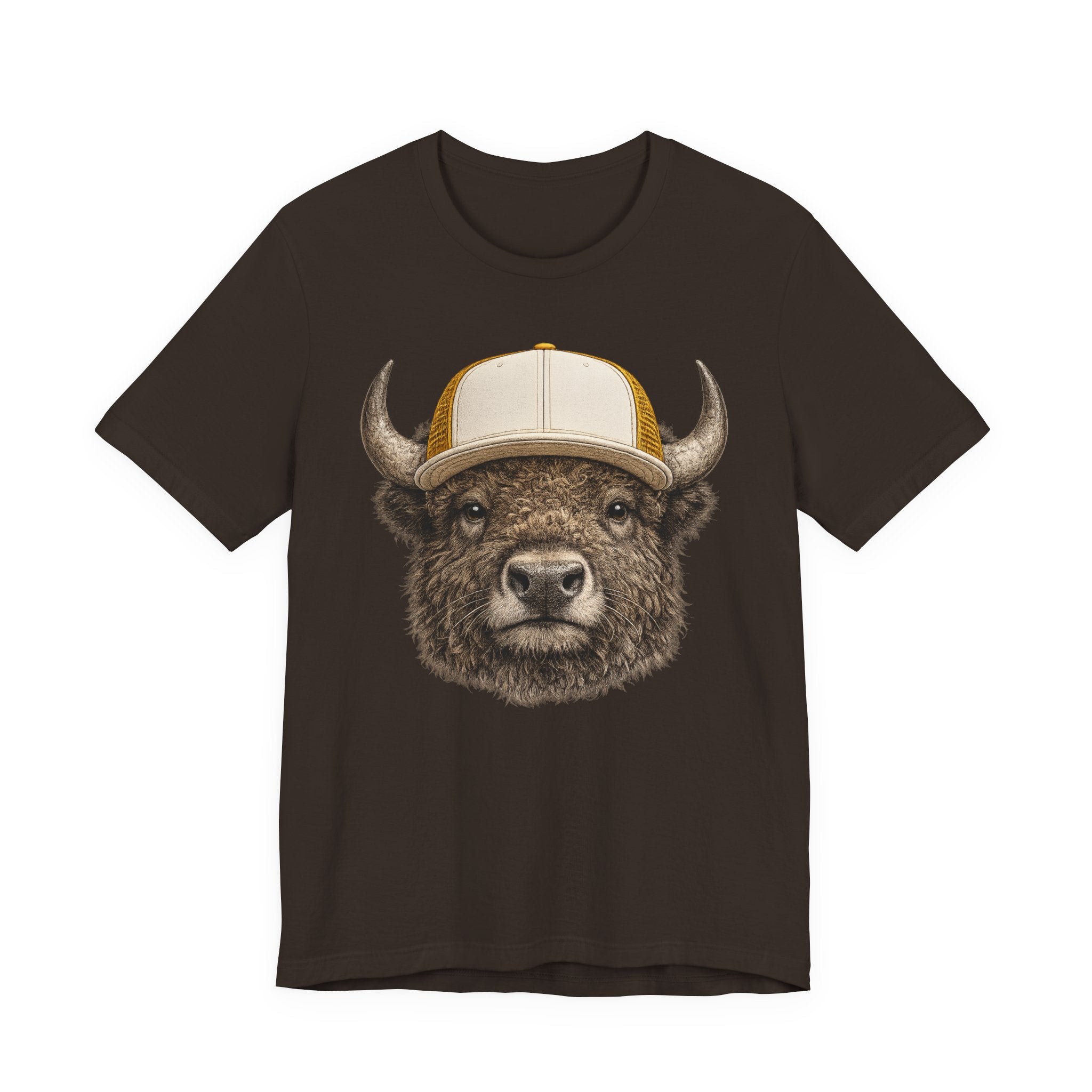 Bison in Trucker Hat