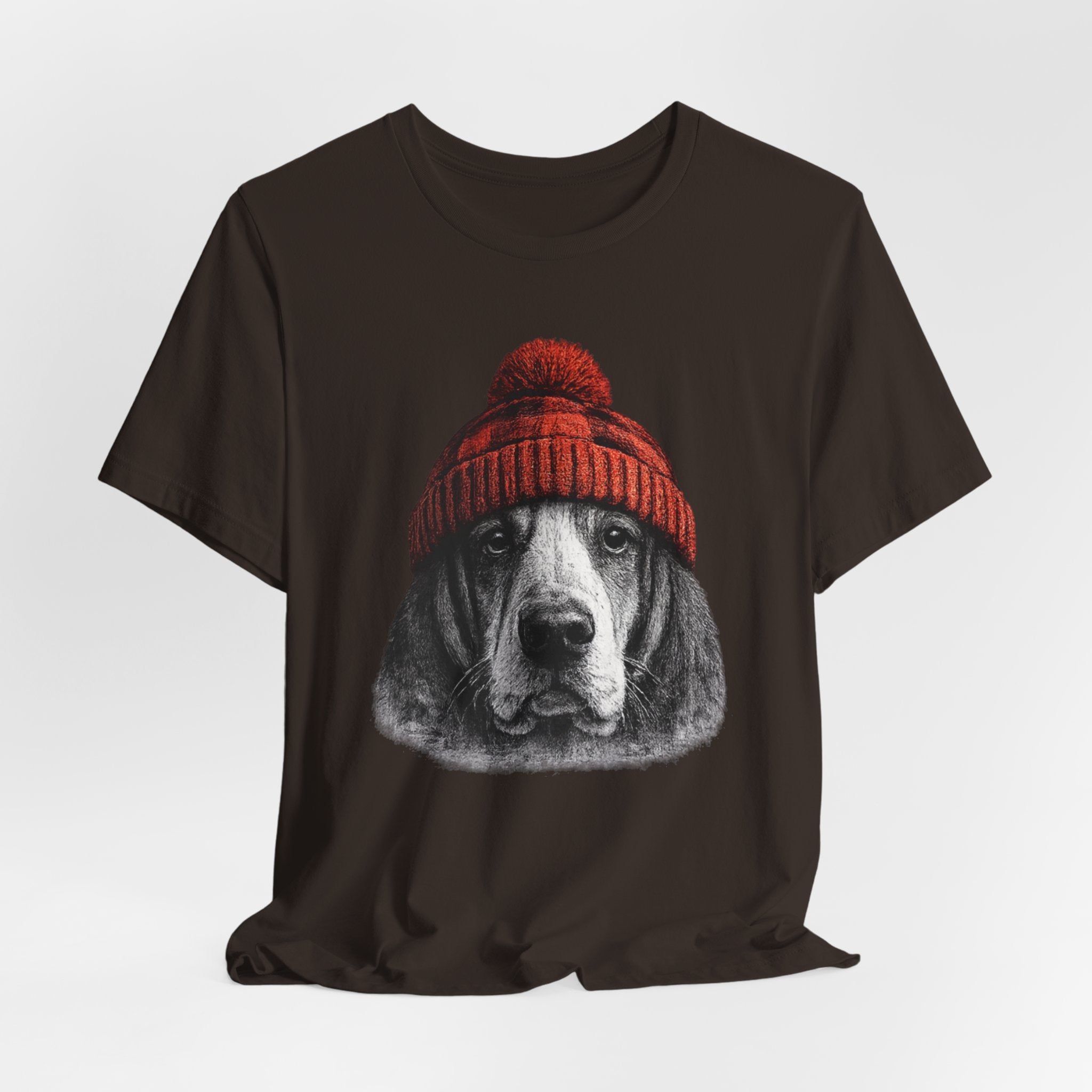 Basset in a Beanie