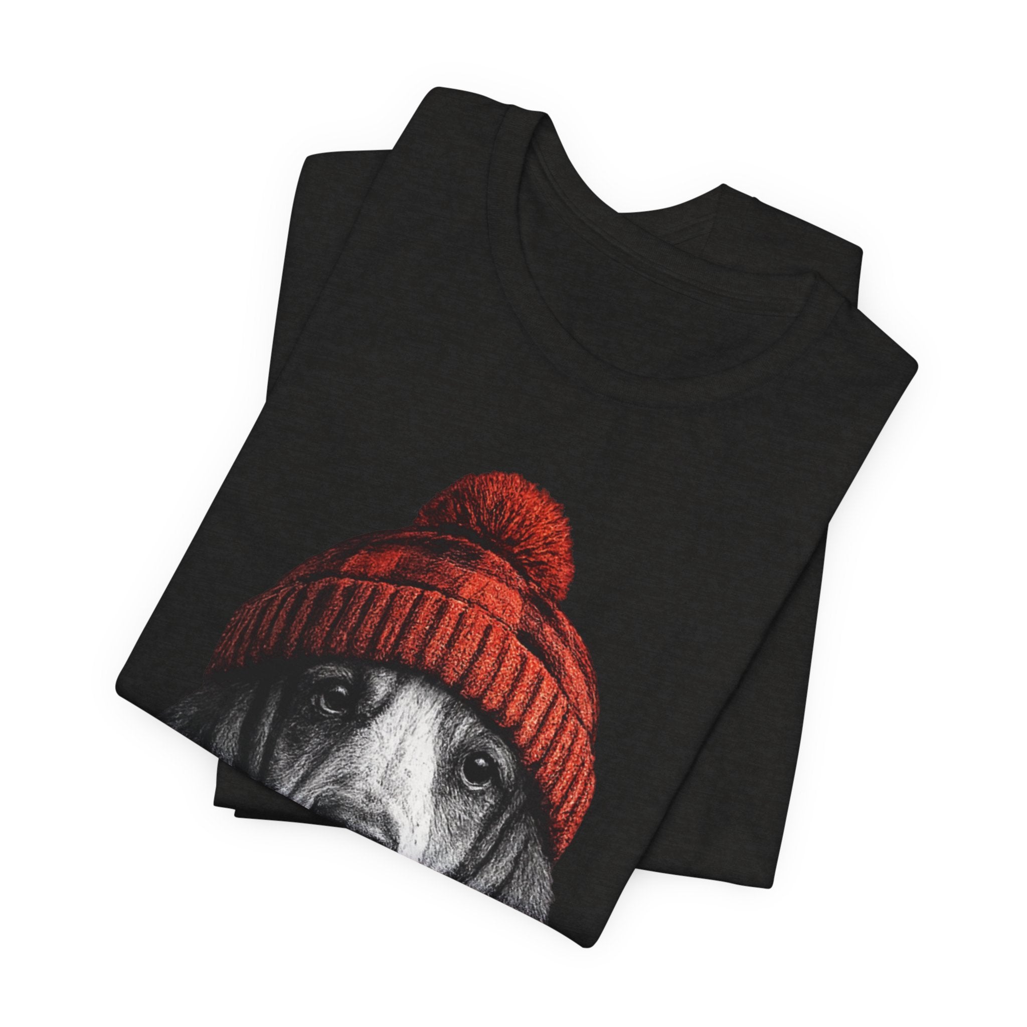 Basset in a Beanie