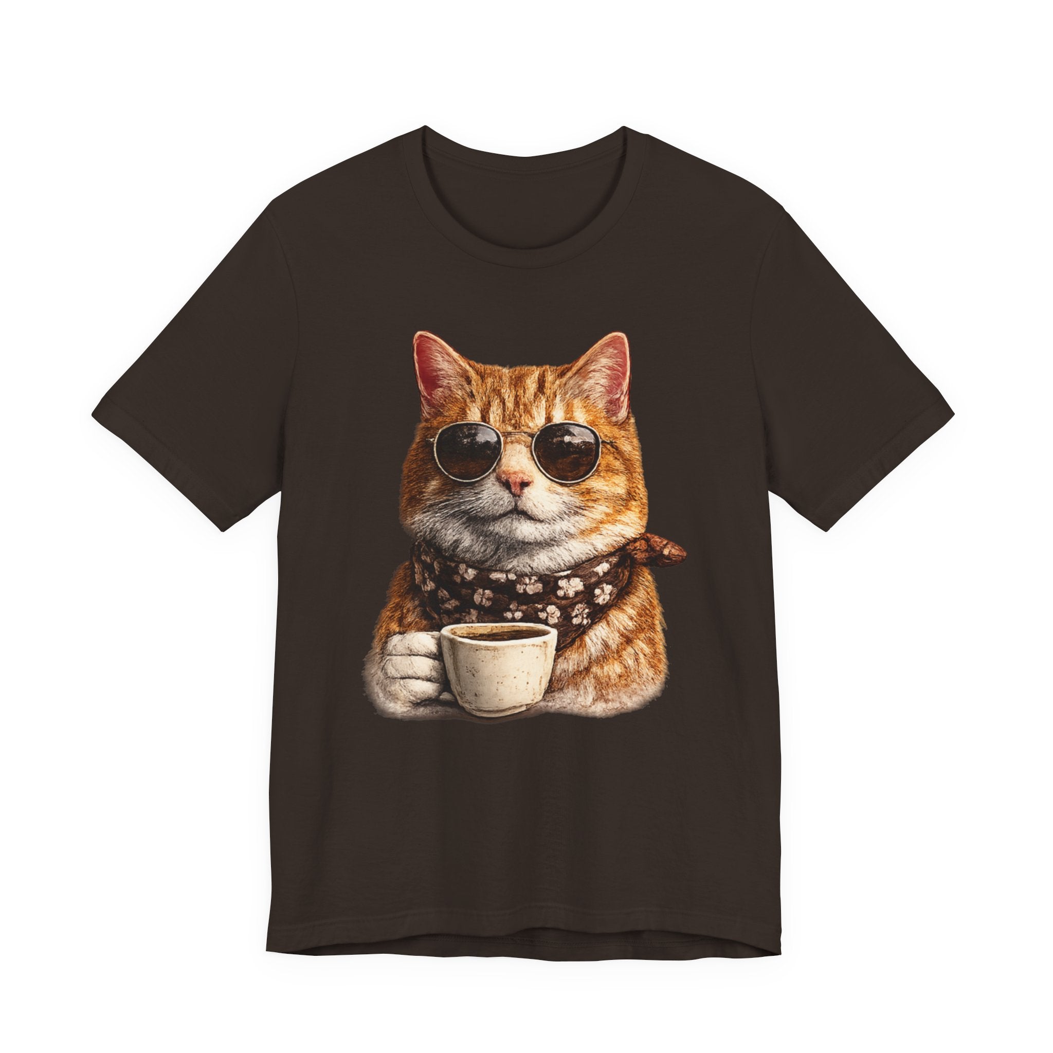 Cool Cat with Coffee