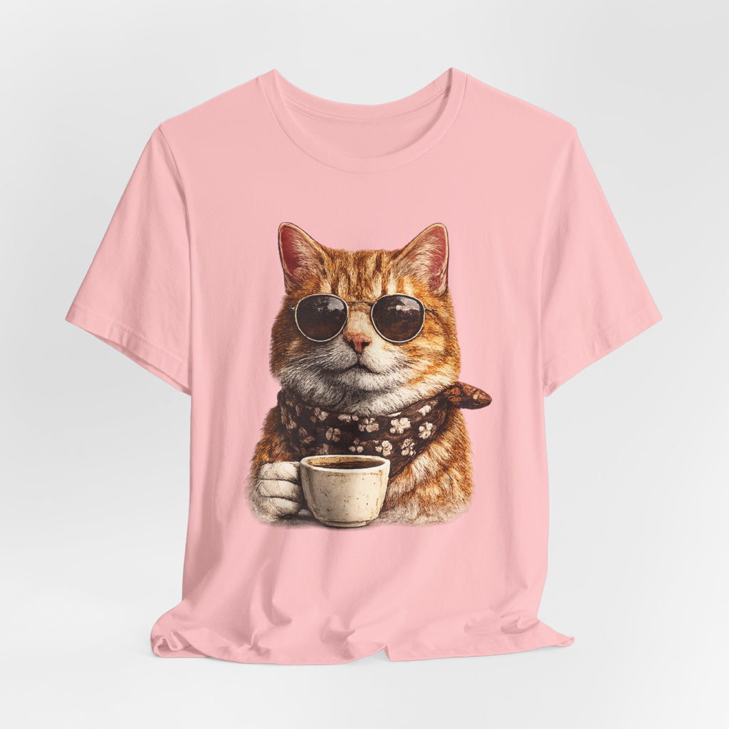 Cool Cat with Coffee