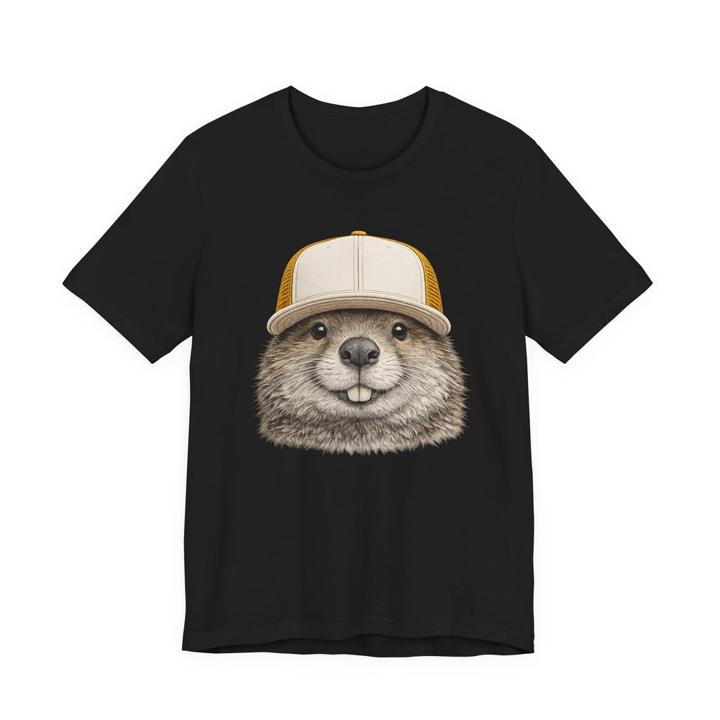 Beaver in Trucker Hat