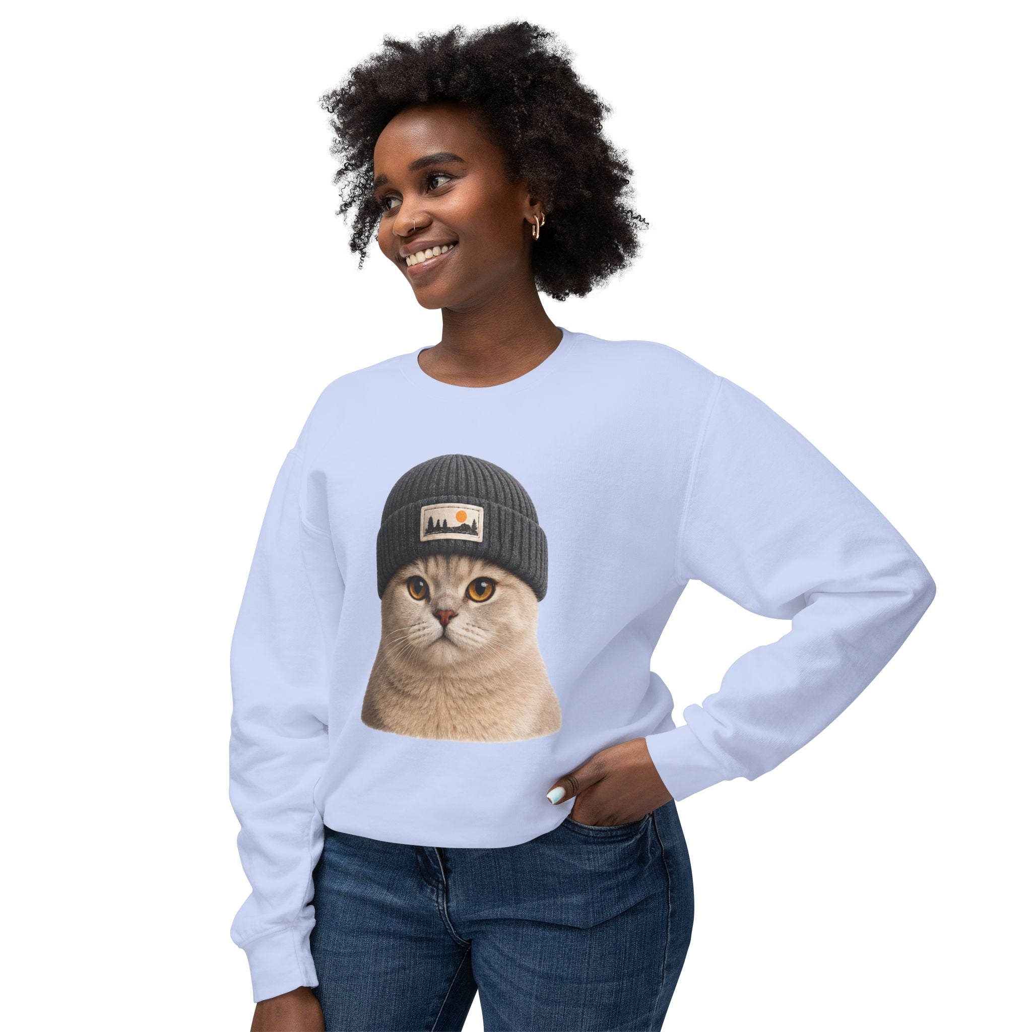 Cat Beanie Sweatshirt