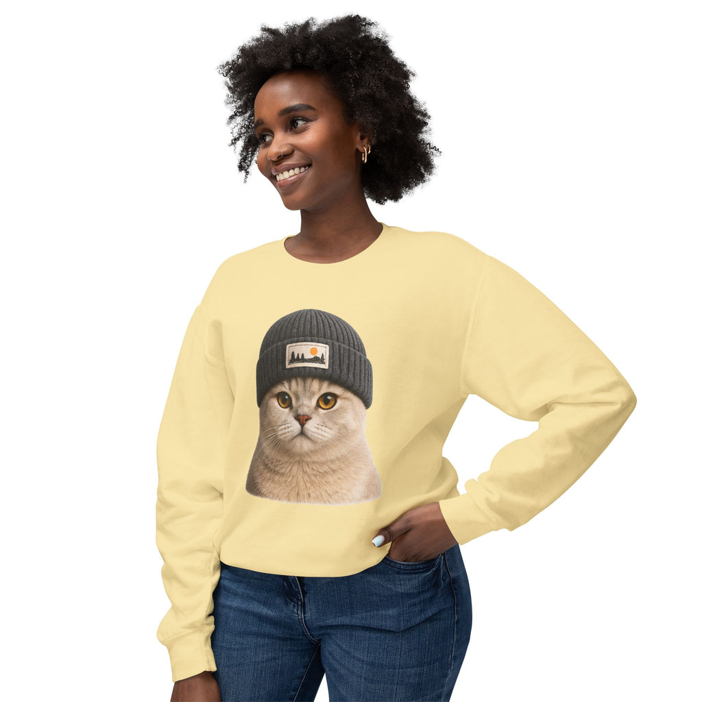 Cat Beanie Sweatshirt
