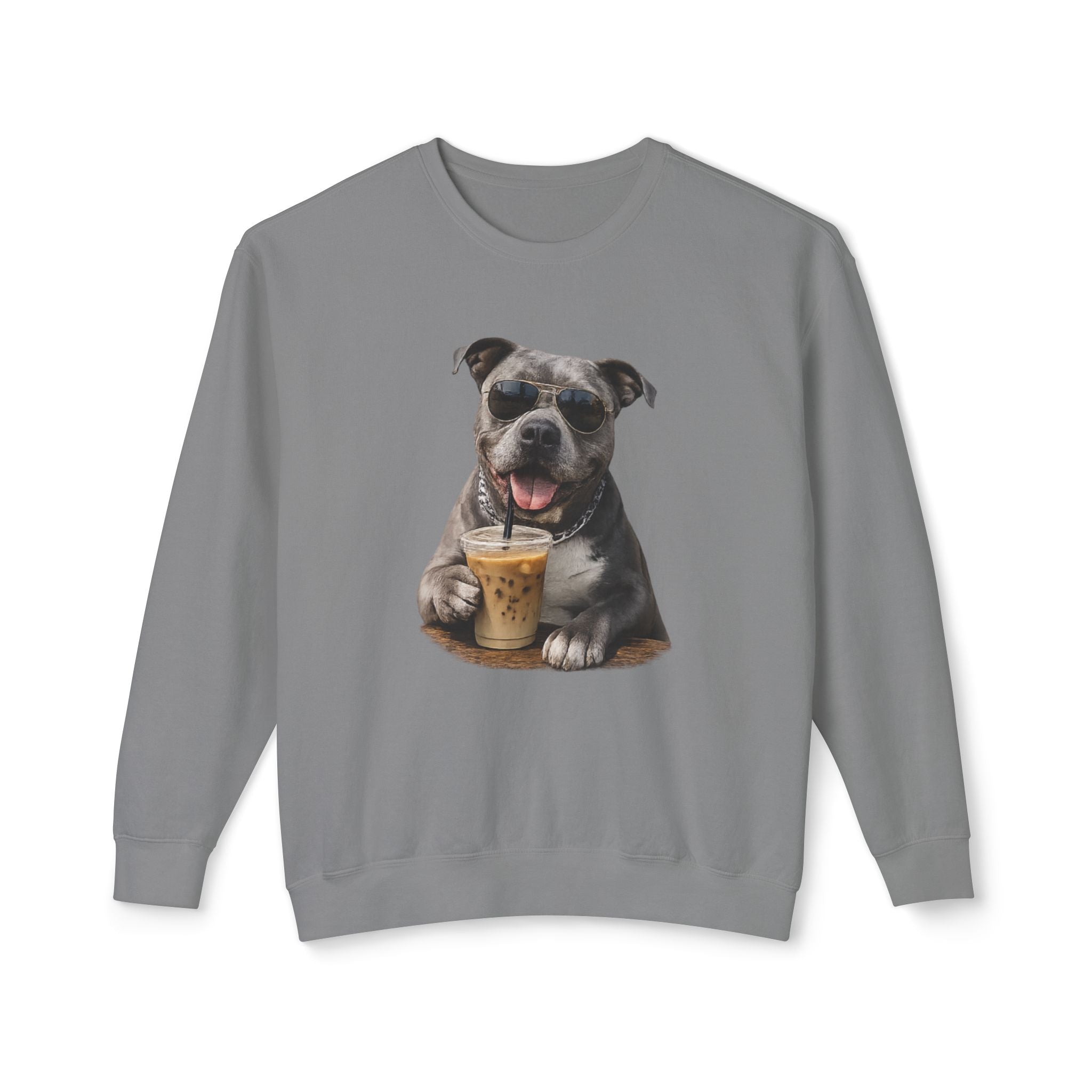 Pittie with Coffee Sweatshirt