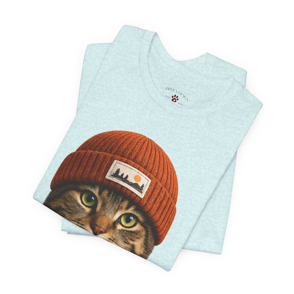 Tabby Cat in a Beanie