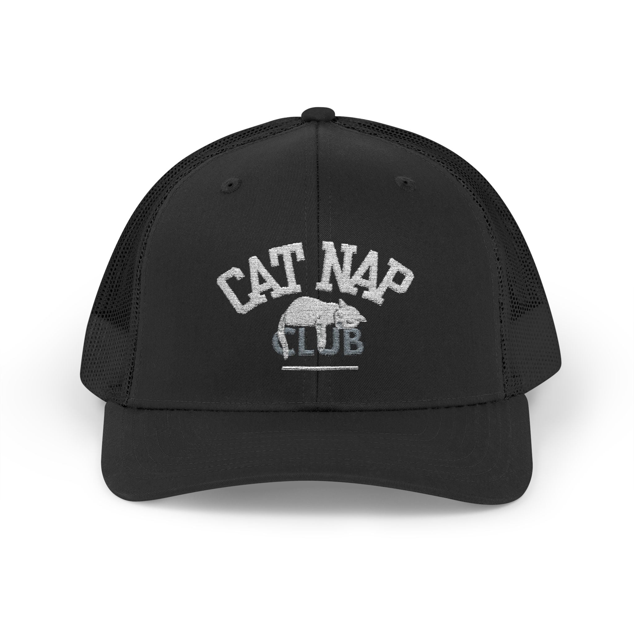 Cat Nap Club Trucker Cap — Snapback Cat Lover Hat