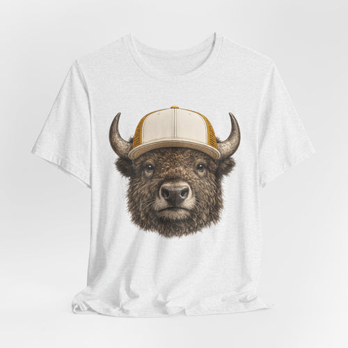 Bison in Trucker Hat