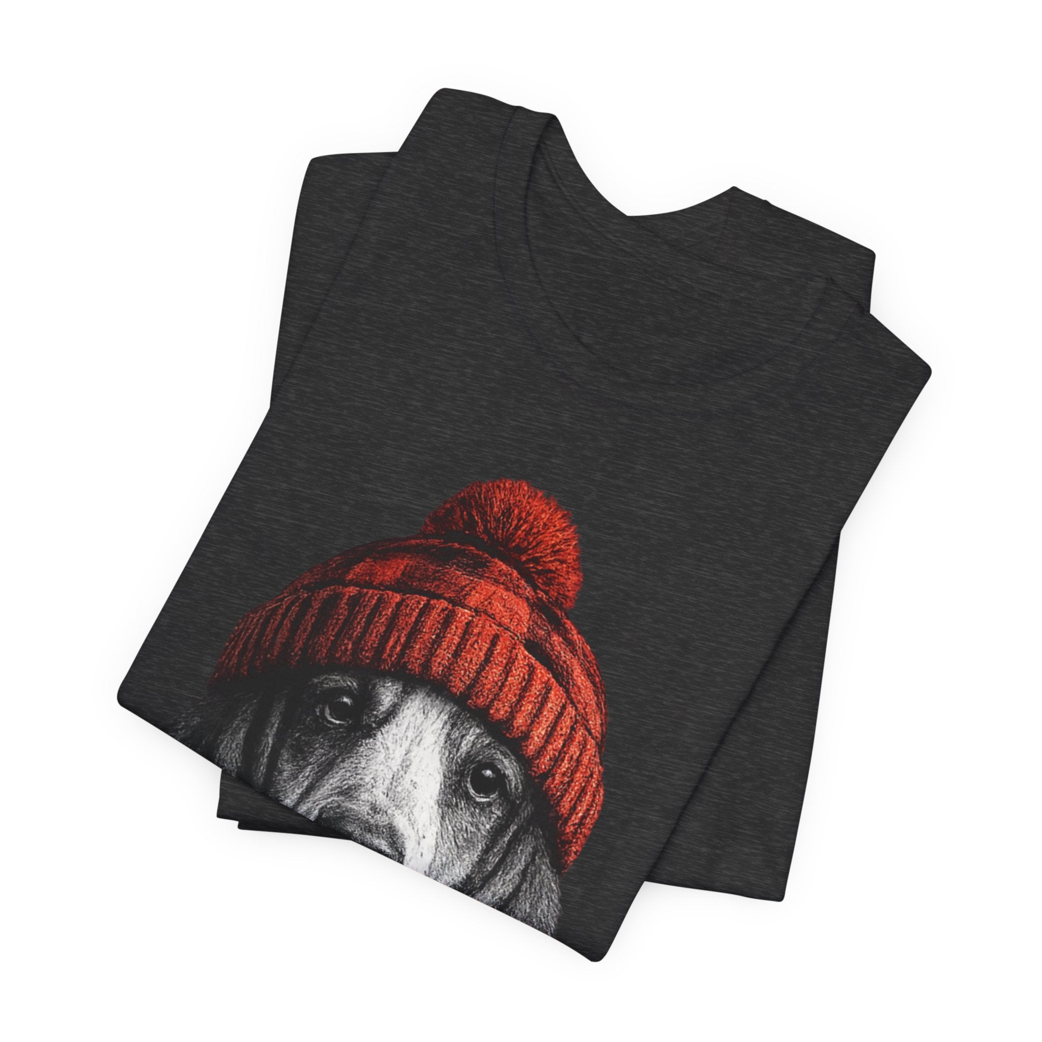 Basset in a Beanie