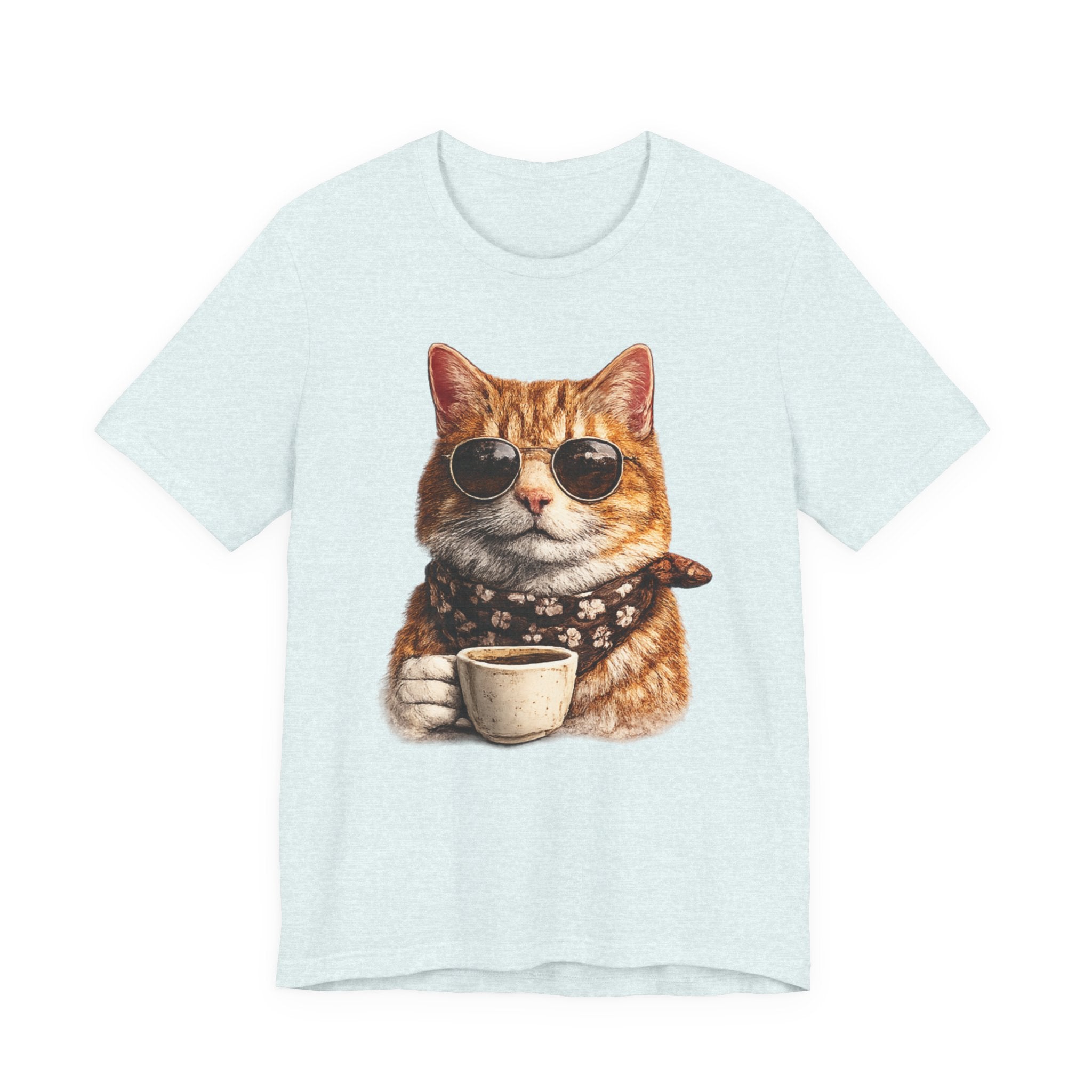 Cool Cat with Coffee