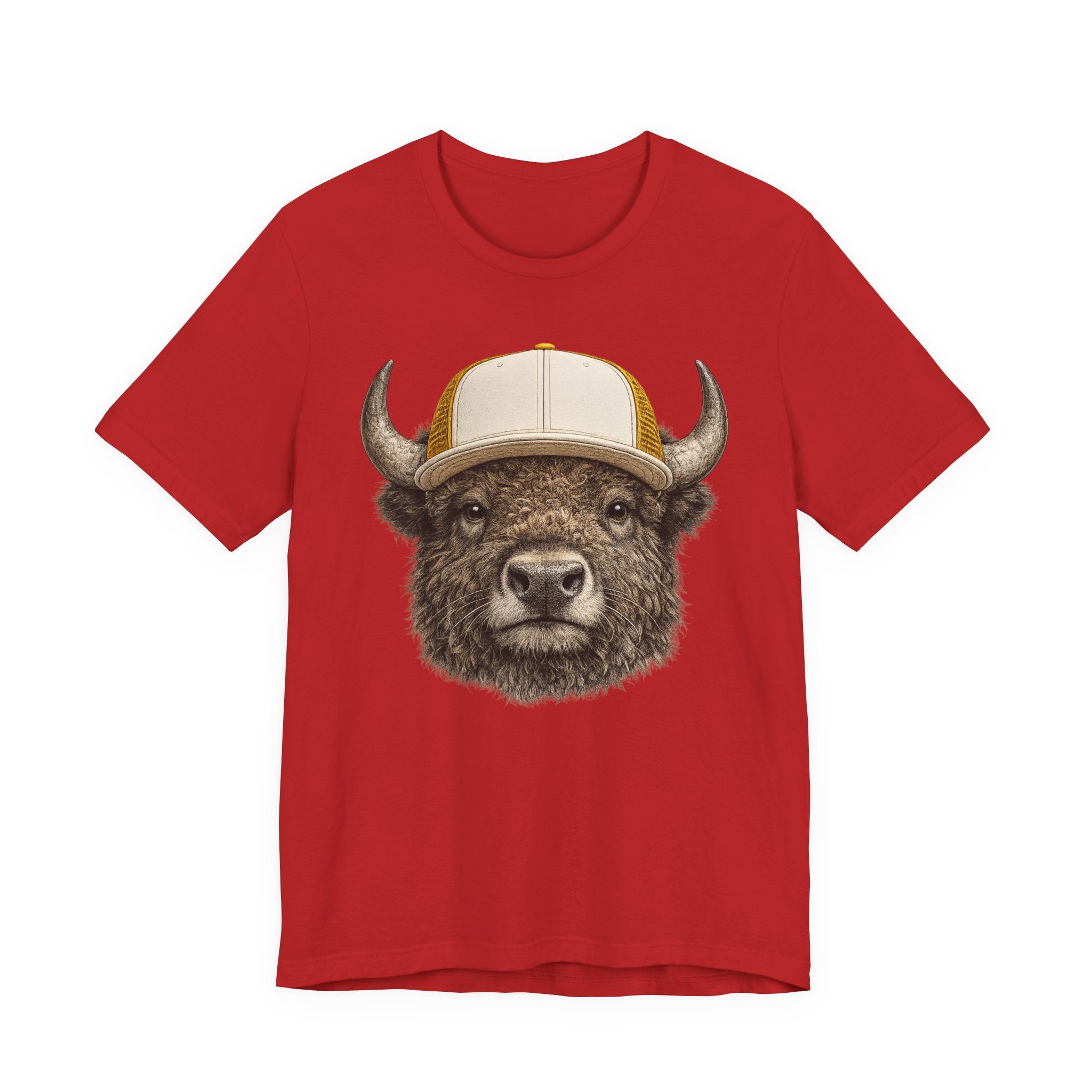 Bison in Trucker Hat