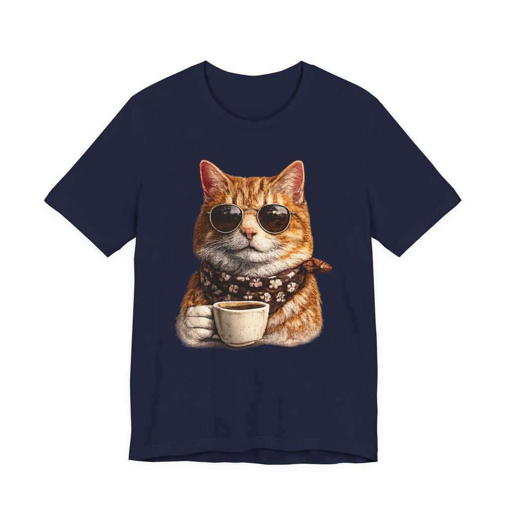 Cool Cat with Coffee