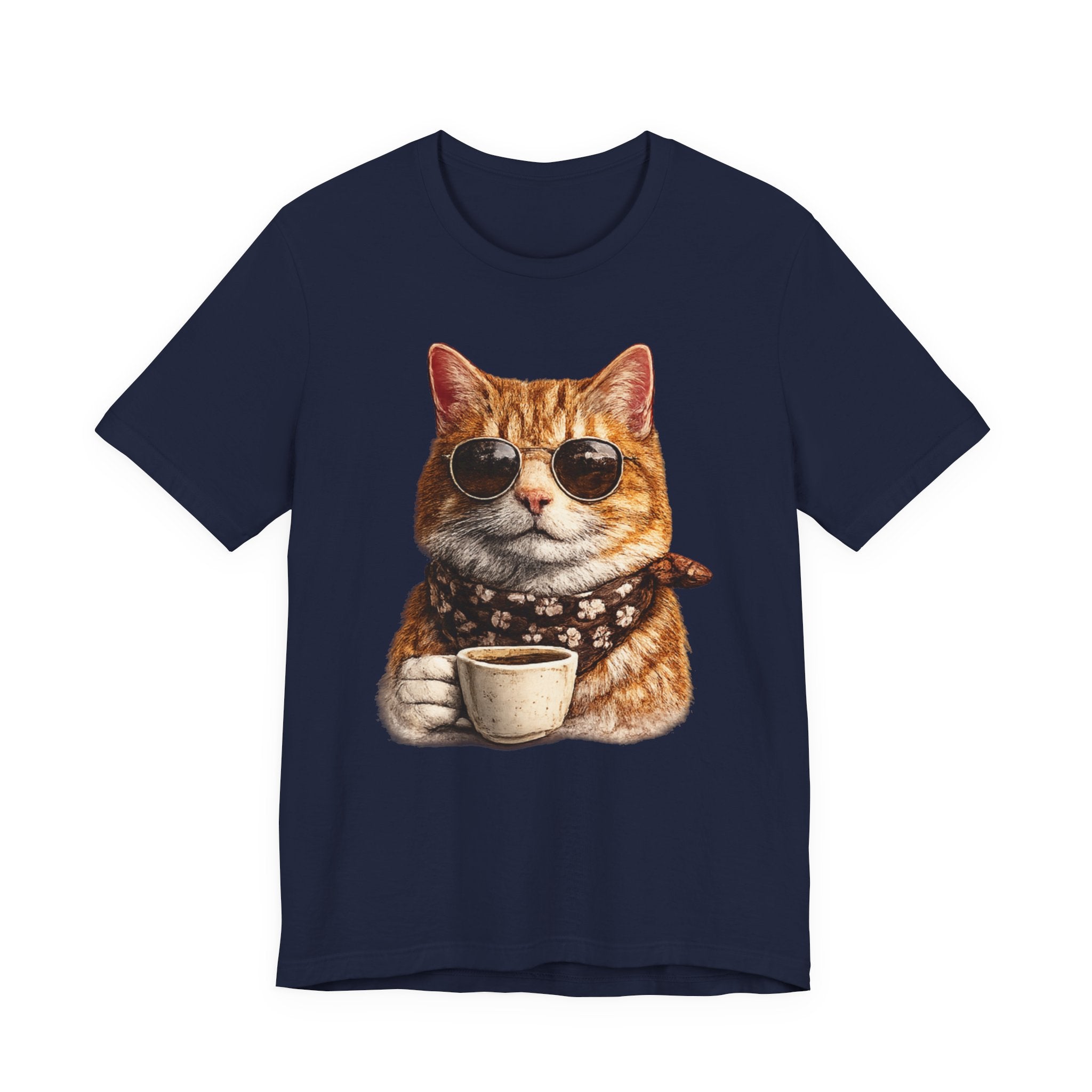 Cool Cat with Coffee