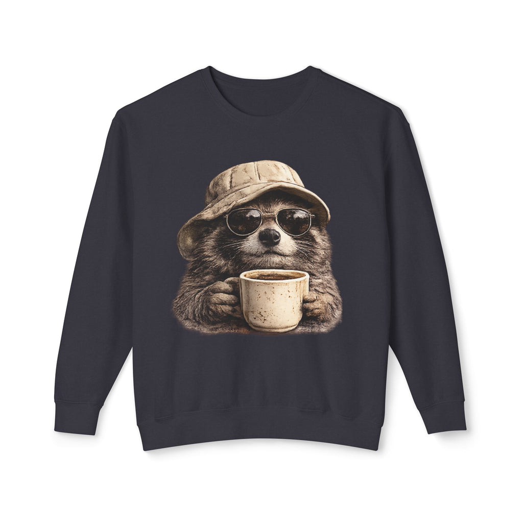 Raccoon with Coffee Sweatshirt