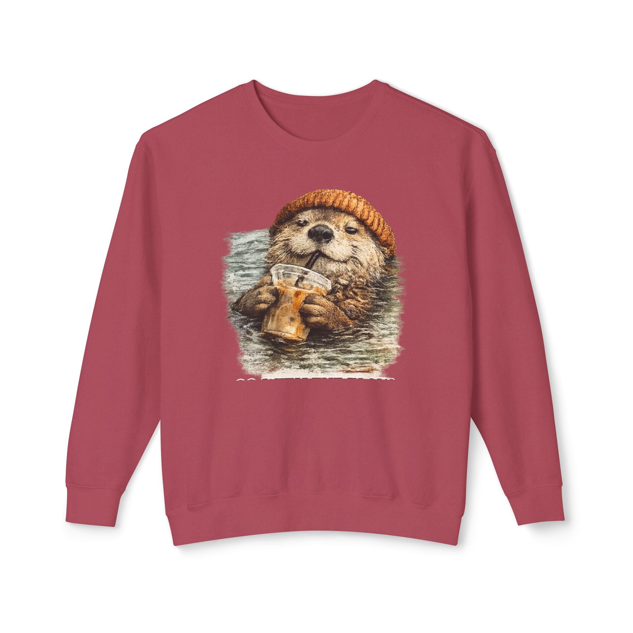 Beanie Beaver with Coffee Sweatshirt