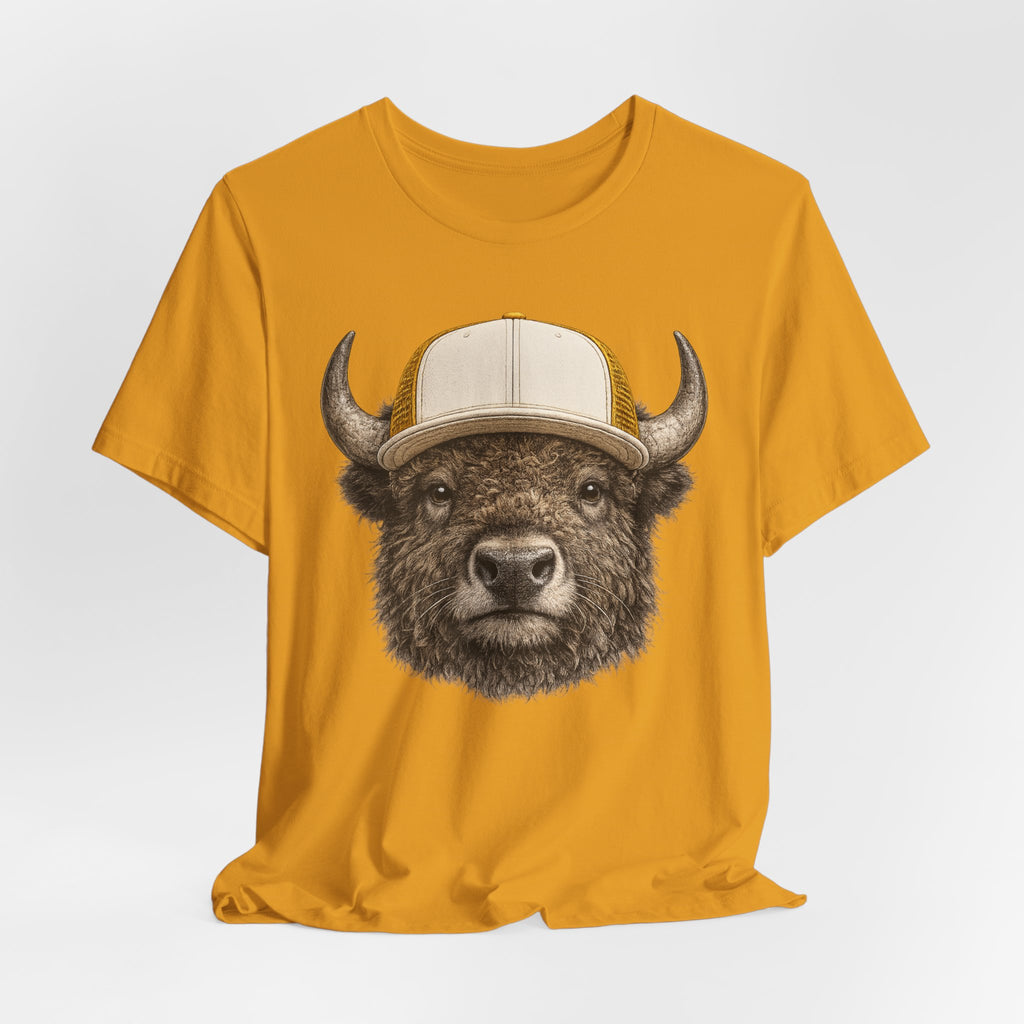 Bison in Trucker Hat