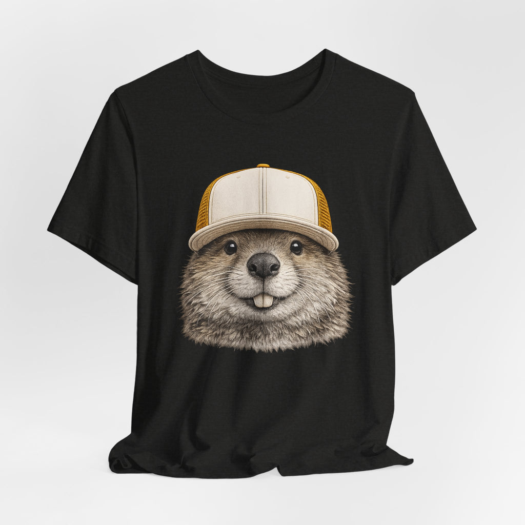 Beaver in Trucker Hat
