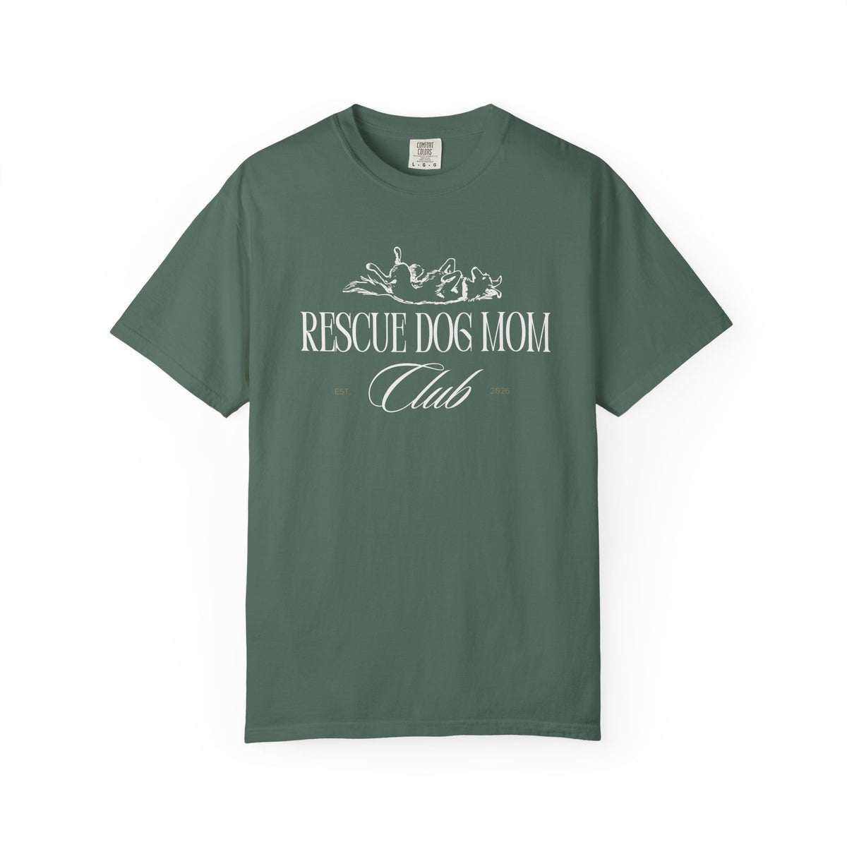 Rescue Dog Mom Club Tee | Comfort Colors® Rescue Dog Shirt | Piper and Friends