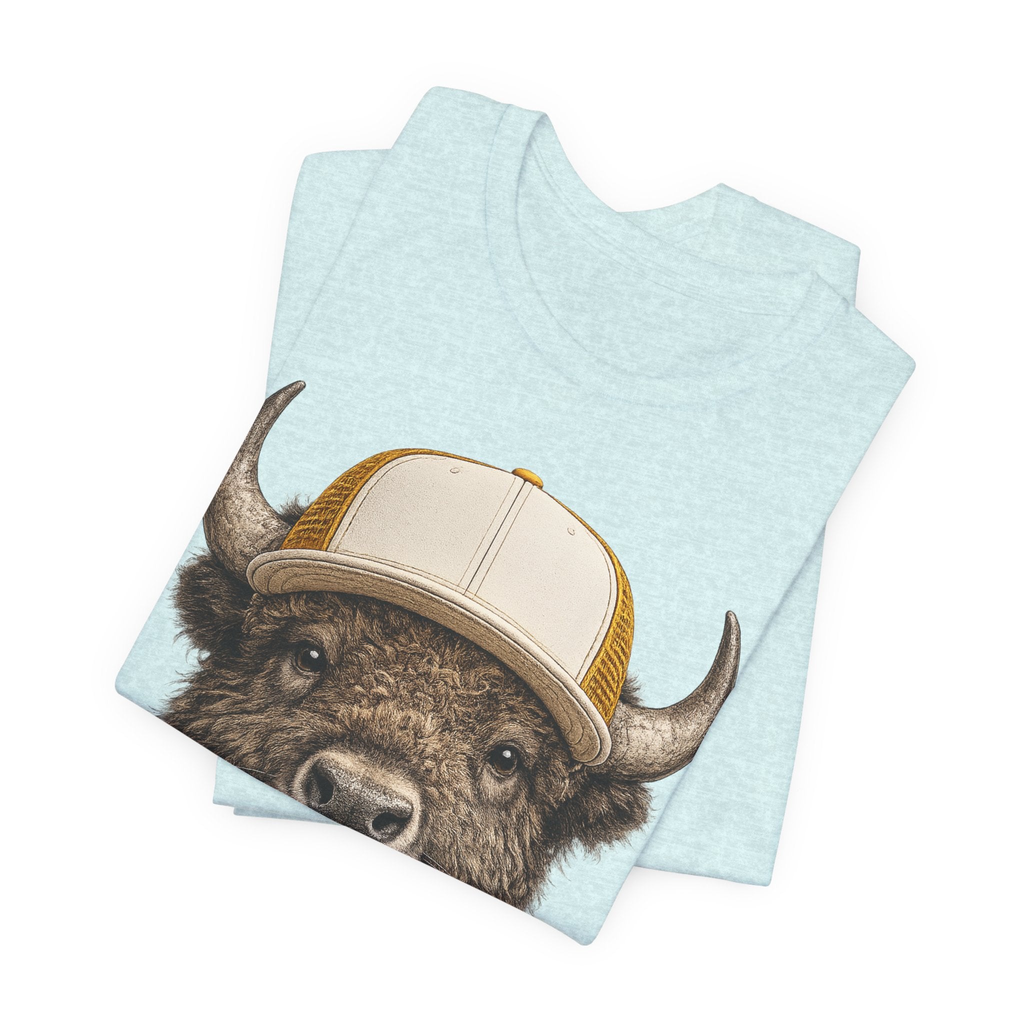 Bison in Trucker Hat