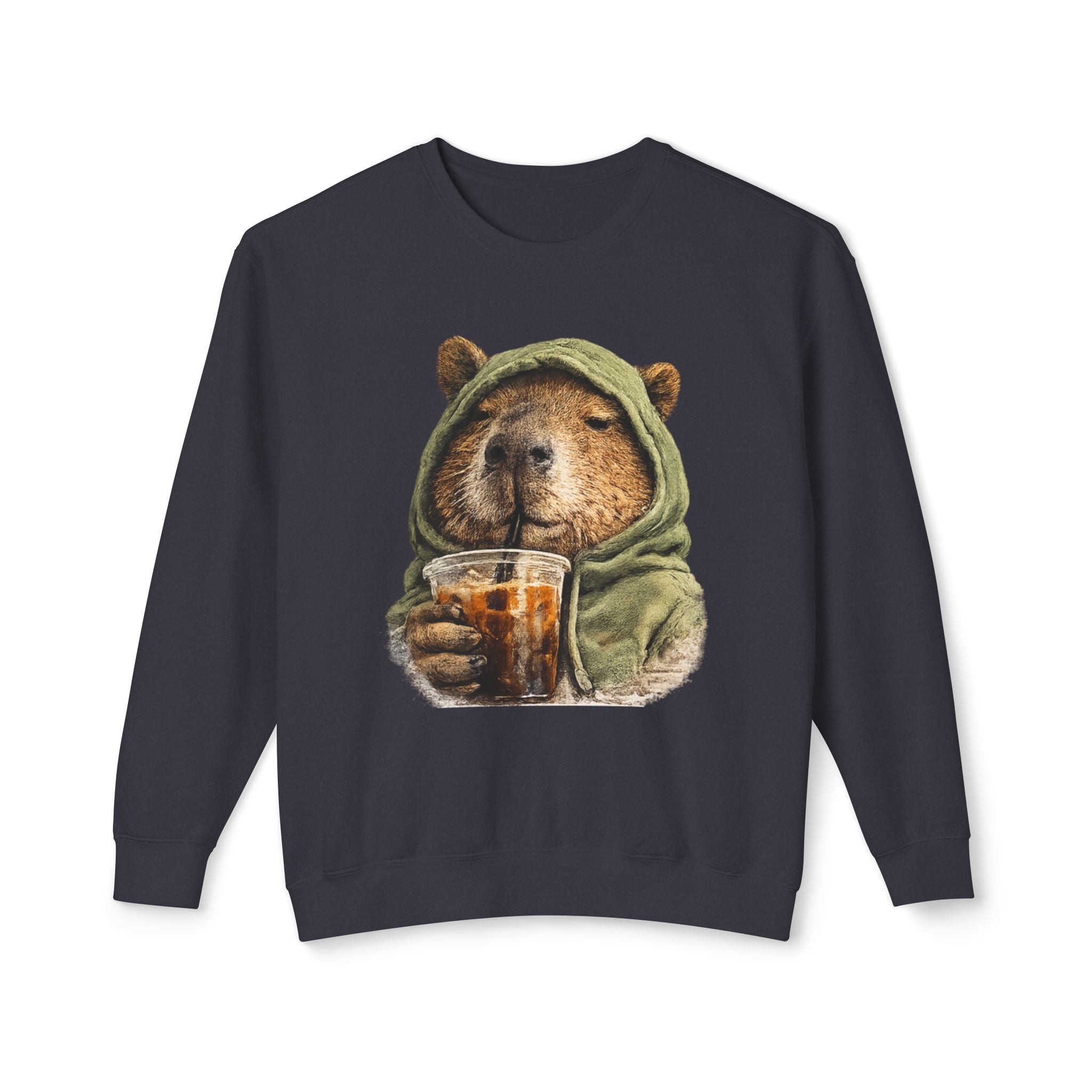 Capybara with Coffee Sweatshirt