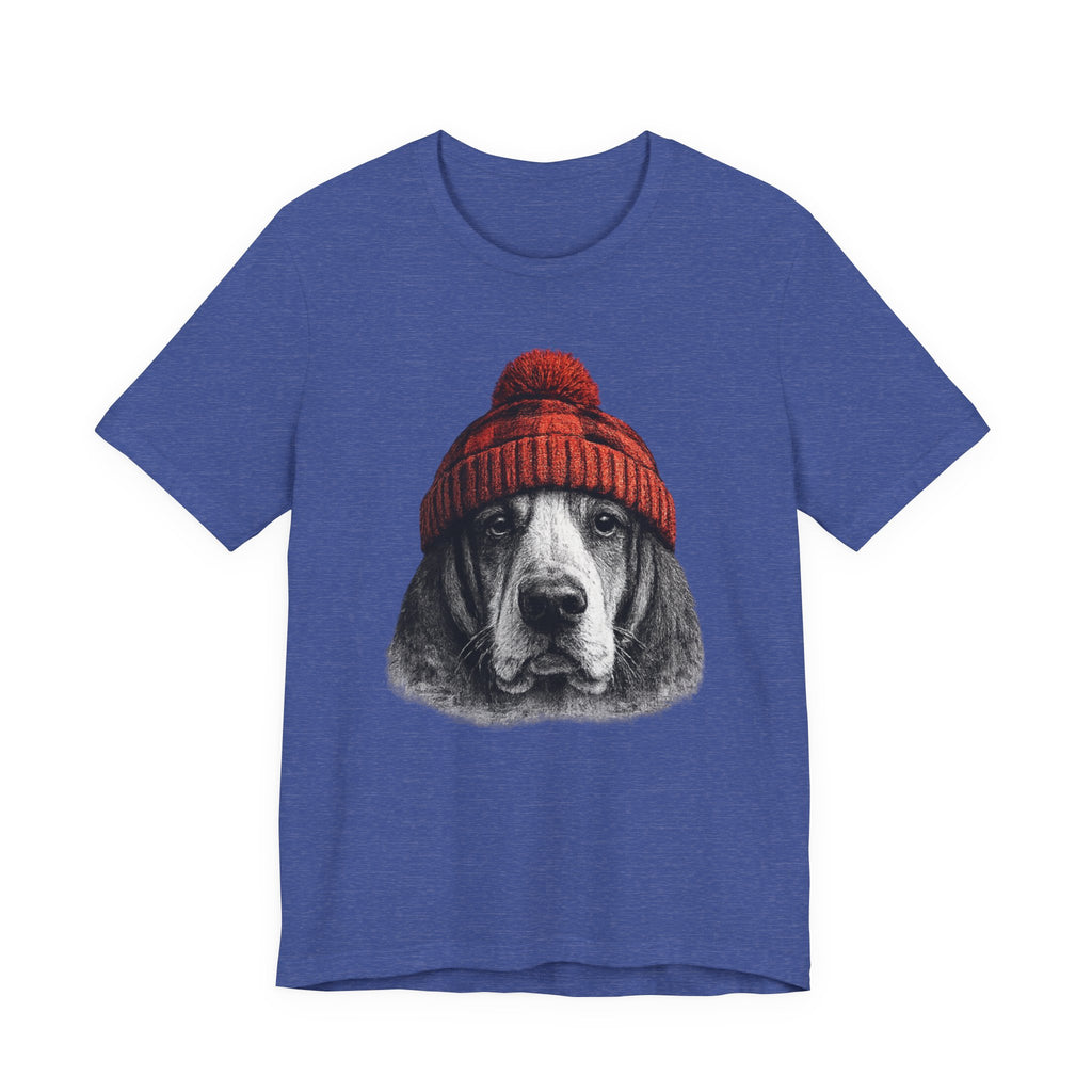 Basset in a Beanie
